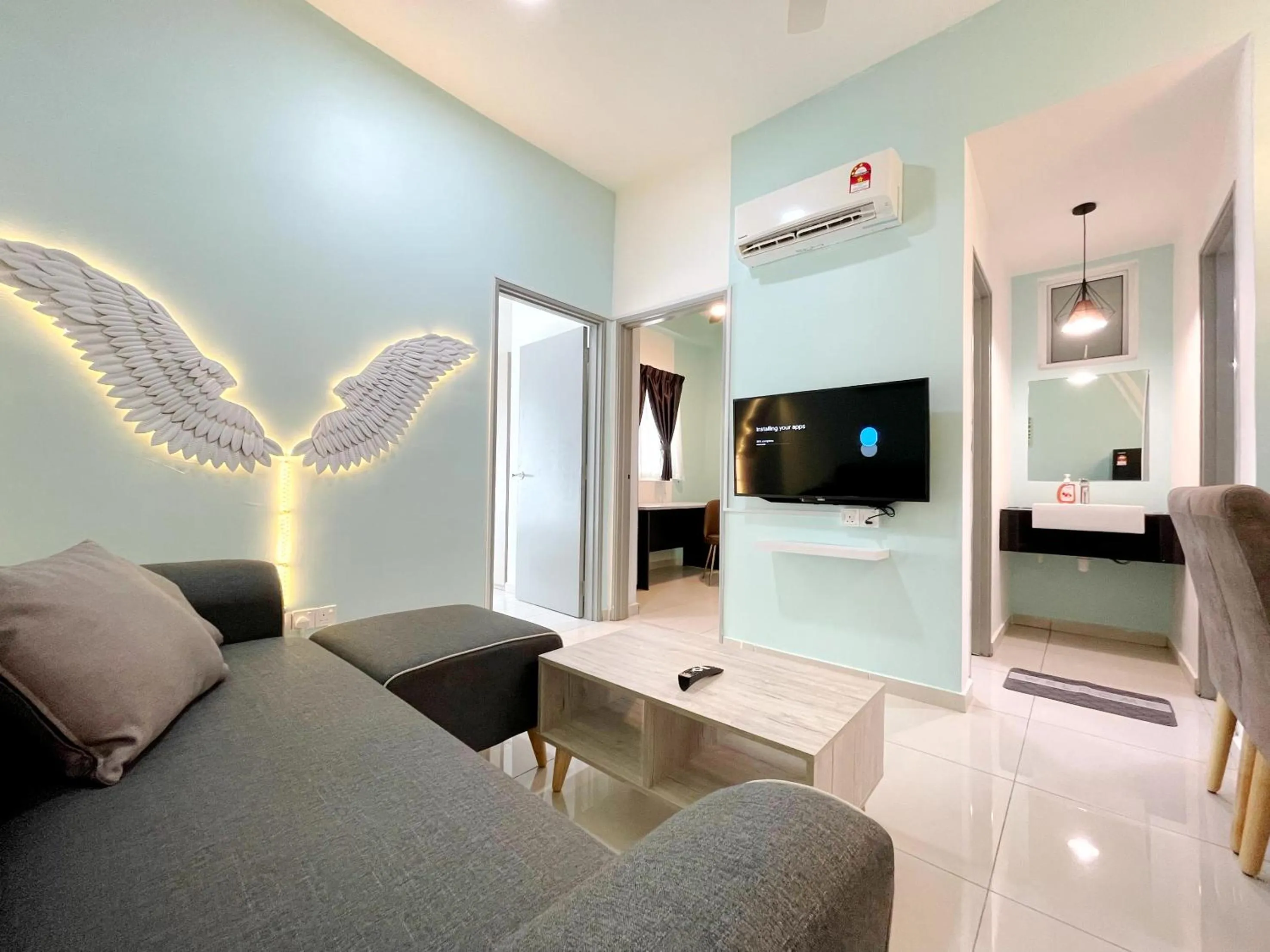 Living room in MesaHill Homestay, Nilai by S&T Homez