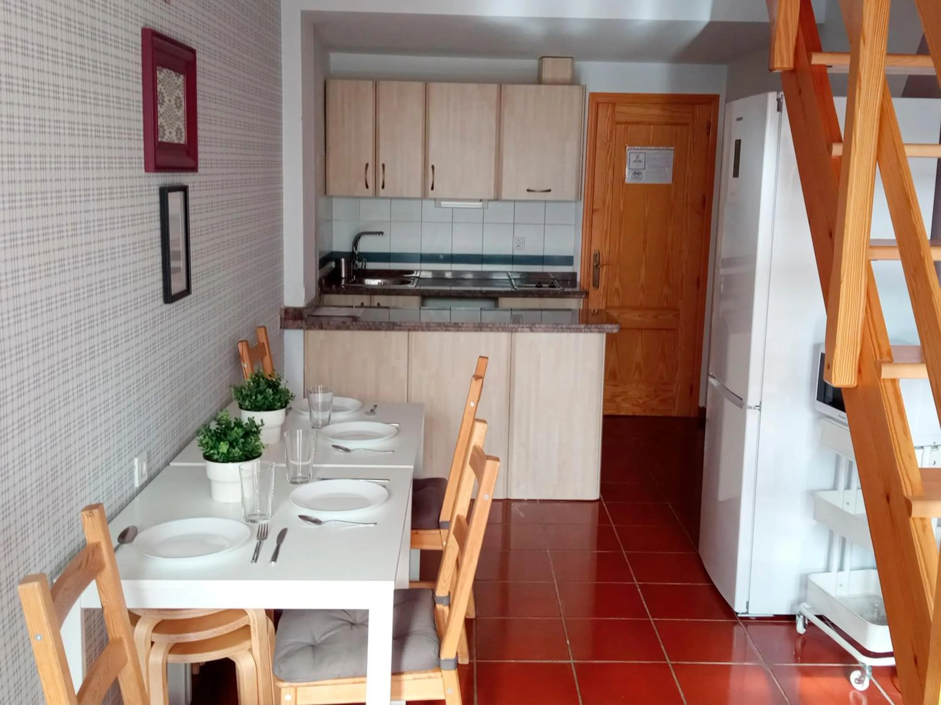 Kitchen or kitchenette in Apartamentos Sierra Nevada 3000