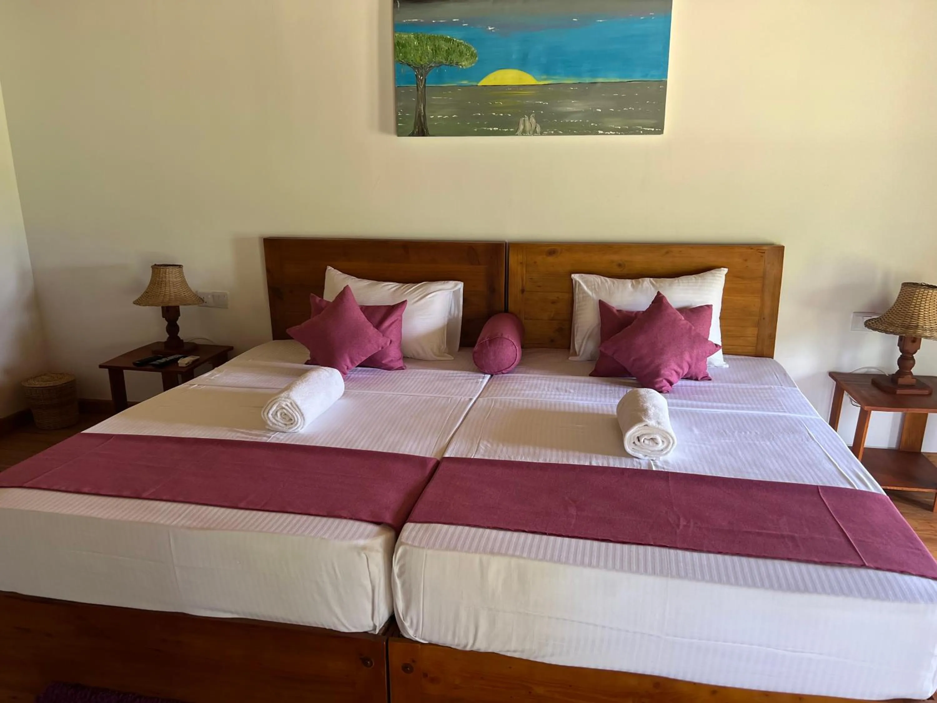 Bed in Saffron Lake Yala