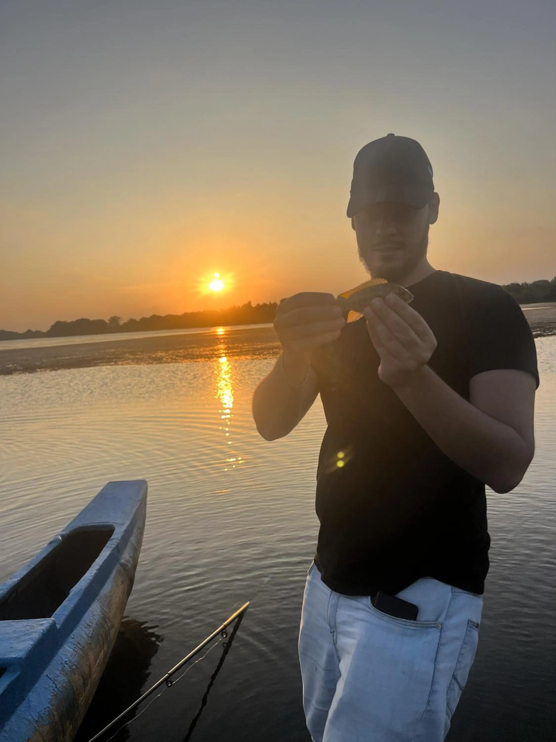 Fishing in Saffron Lake Yala