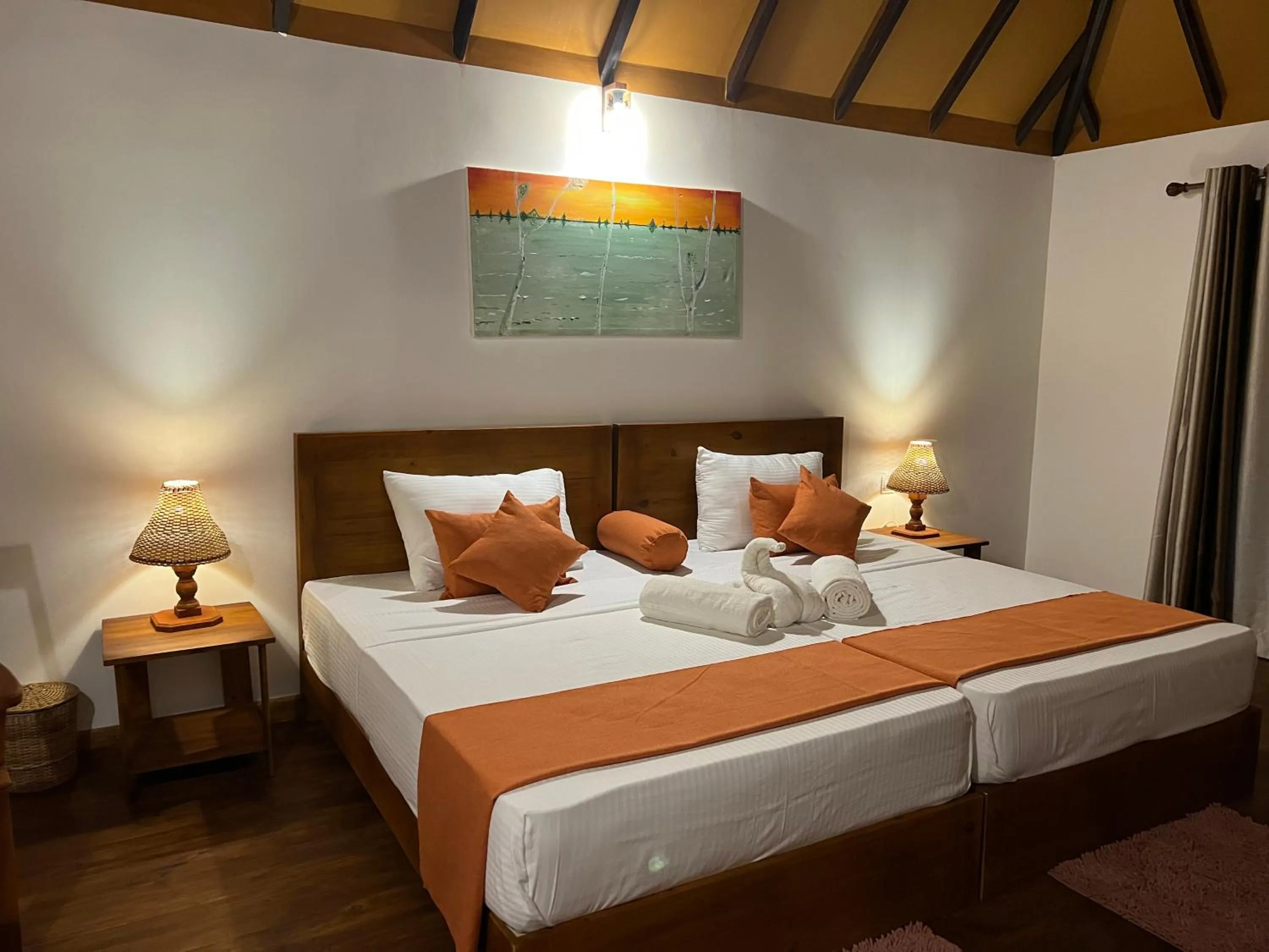 Bedroom, Bed in Saffron Lake Yala
