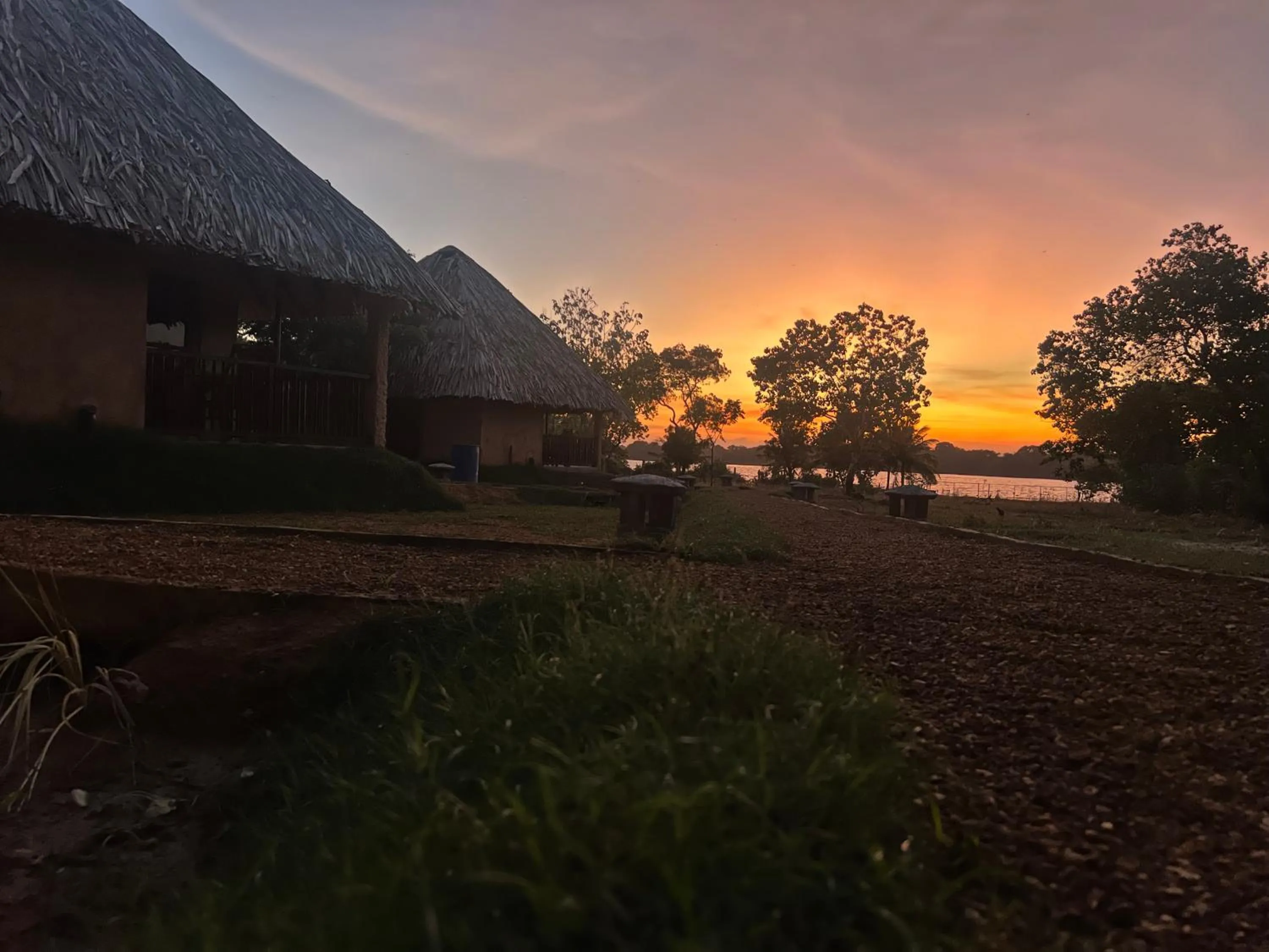 Sunset in Saffron Lake Yala