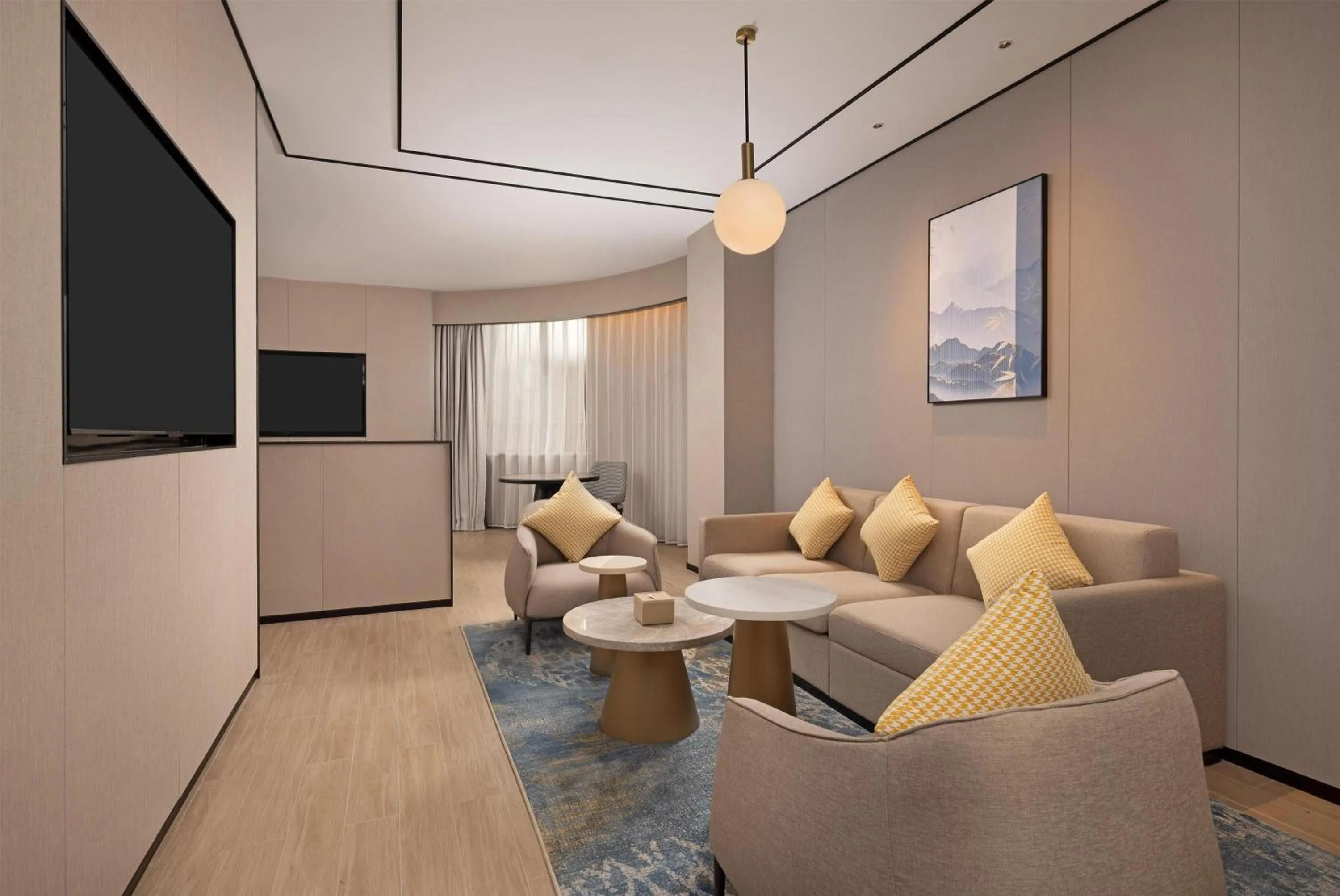 Living room in Hilton Garden Inn Chengdu Jinniu Yipintianxia