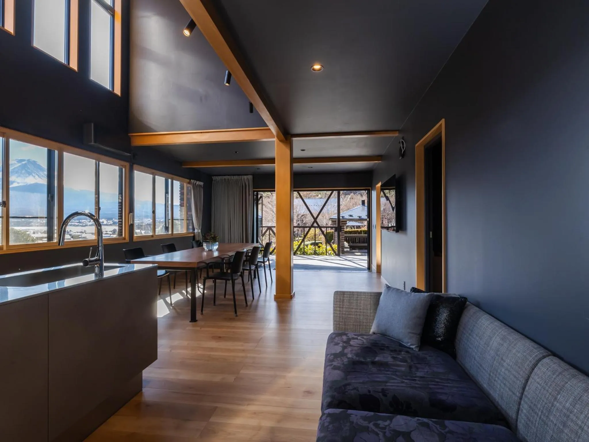 Living room in Kawaguchiko Country Cottage Ban