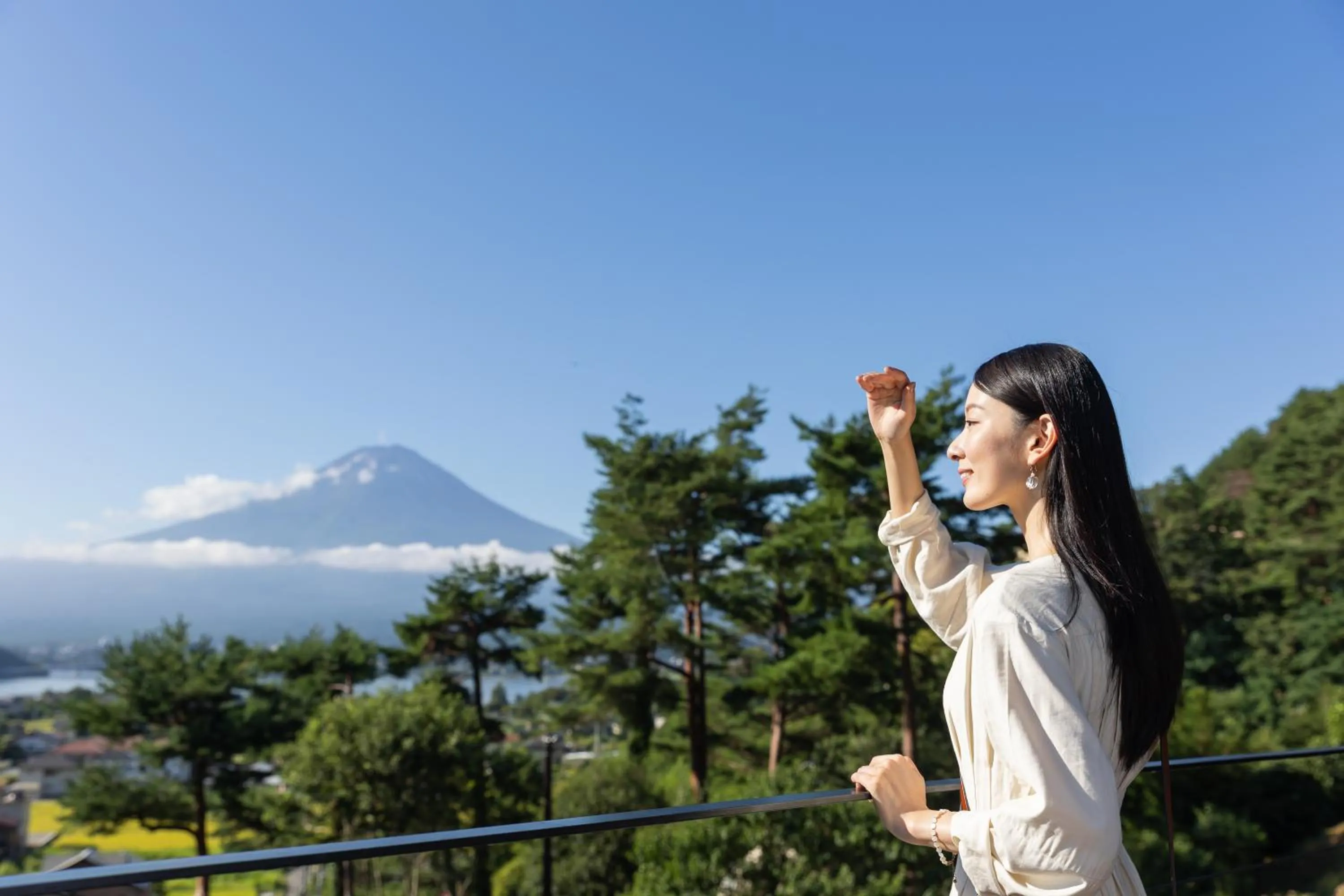 Mountain view in Kawaguchiko Country Cottage Ban