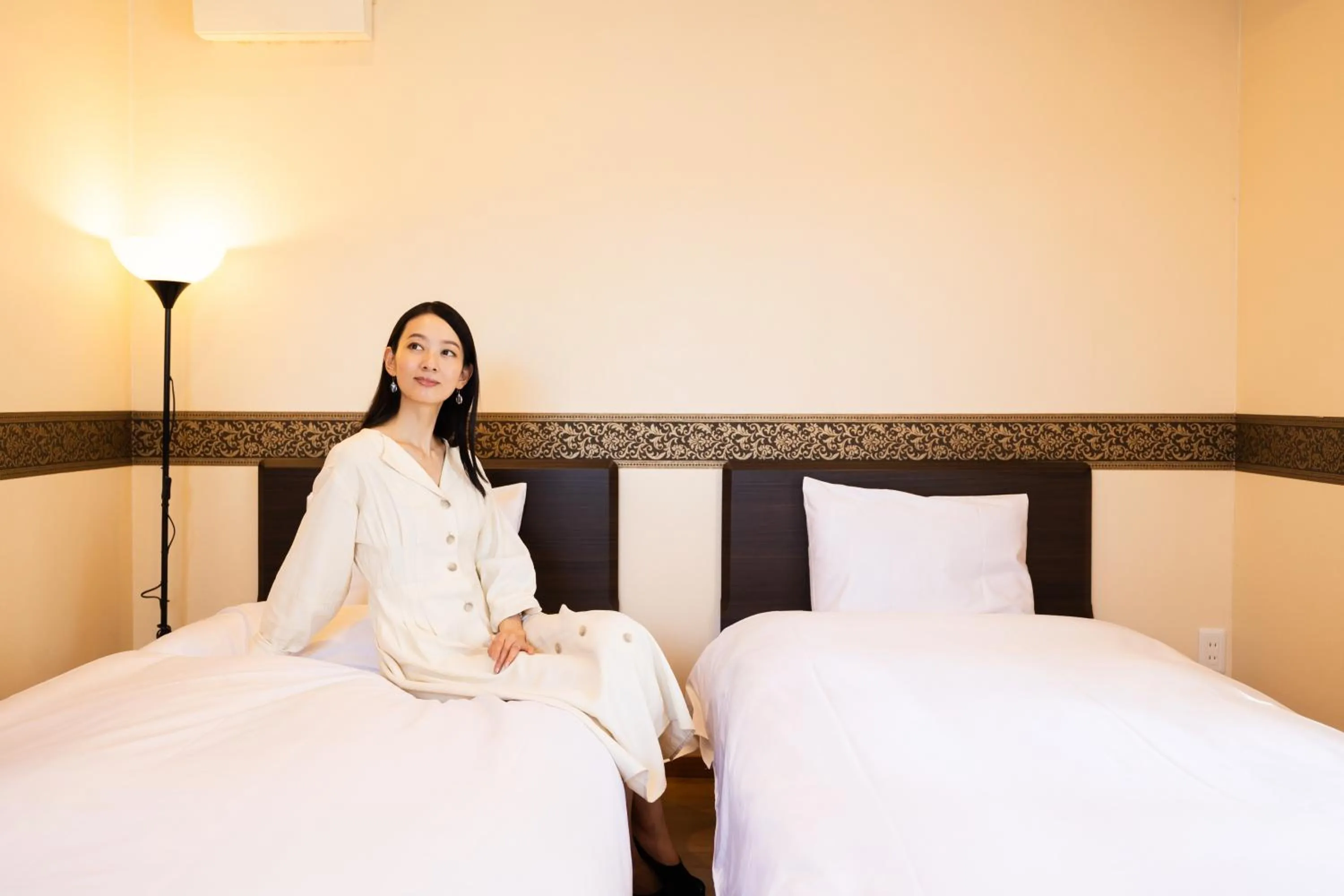 Bedroom, Bed in Kawaguchiko Country Cottage Ban