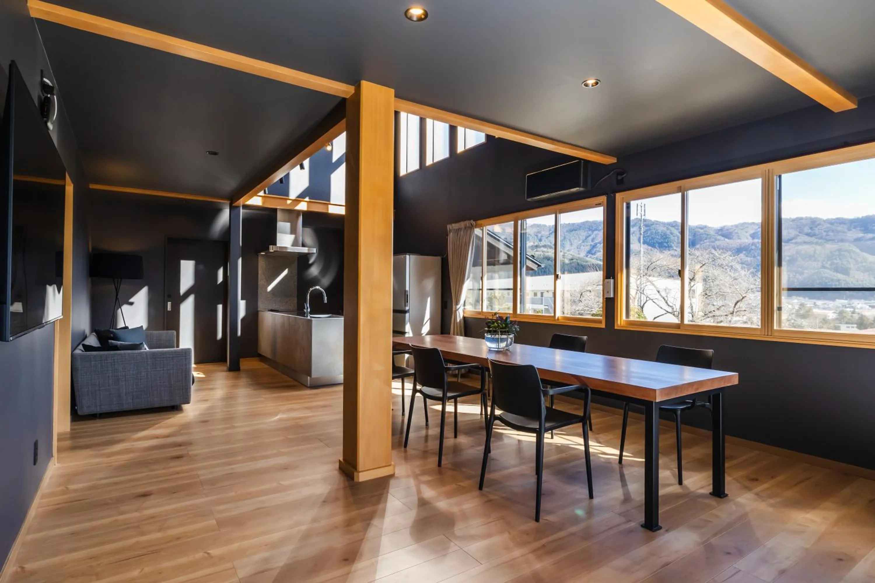 Living room in Kawaguchiko Country Cottage Ban