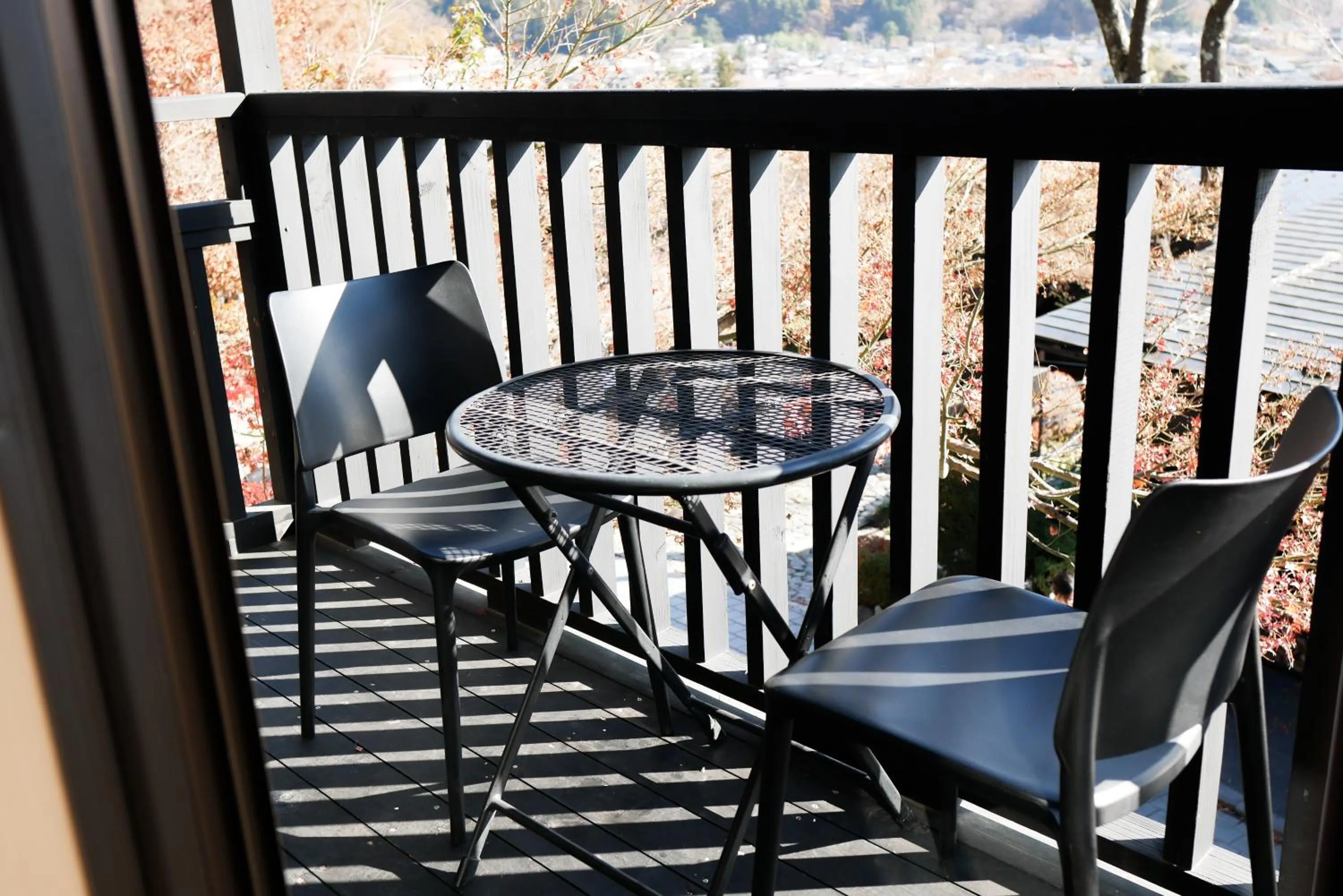 Balcony/Terrace in Kawaguchiko Country Cottage Ban