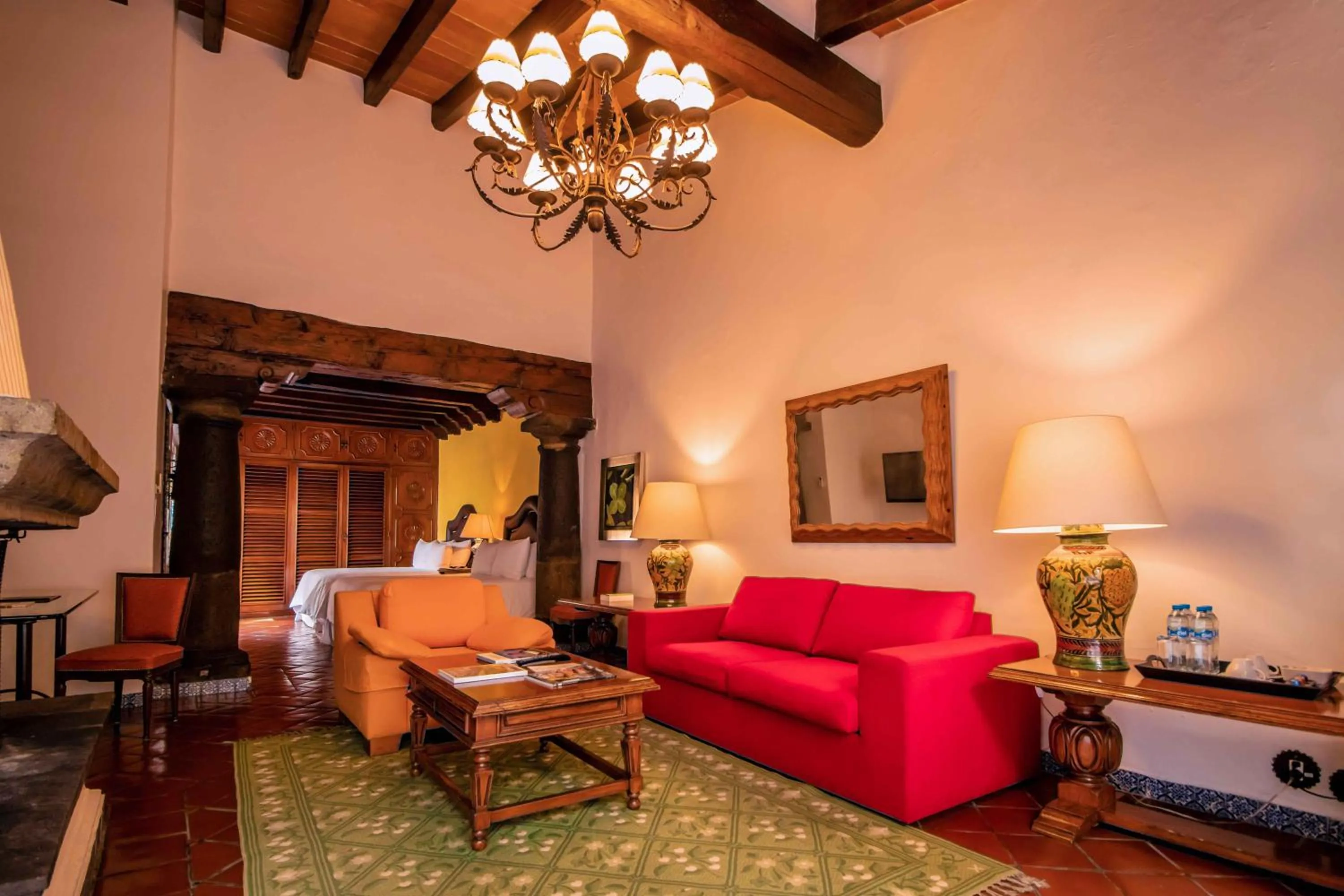 Living room in Las Mañanitas