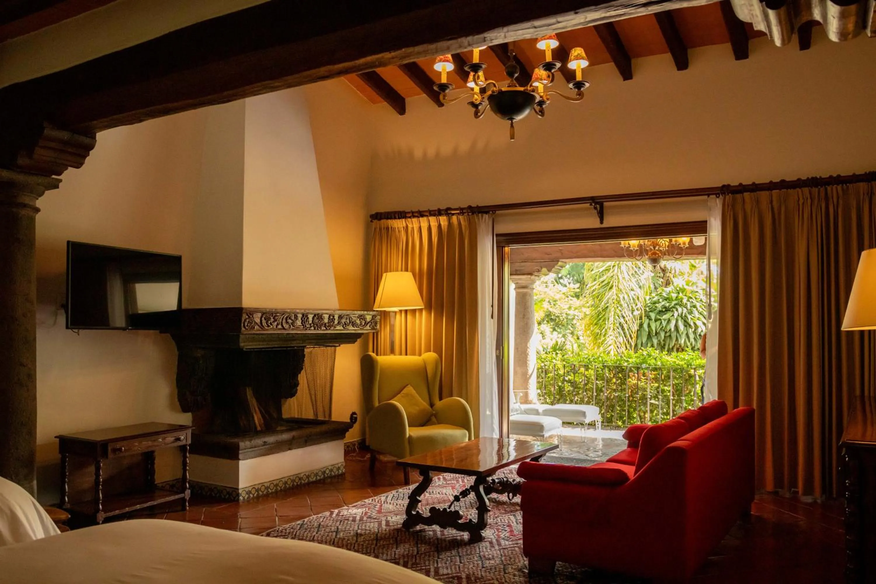 Living room in Las Mañanitas