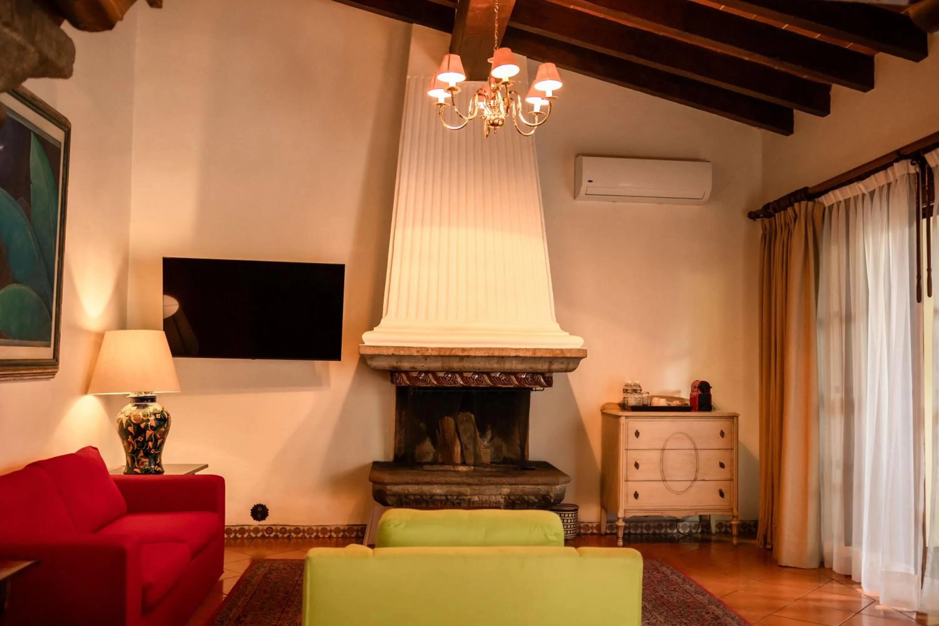 Living room in Las Mañanitas