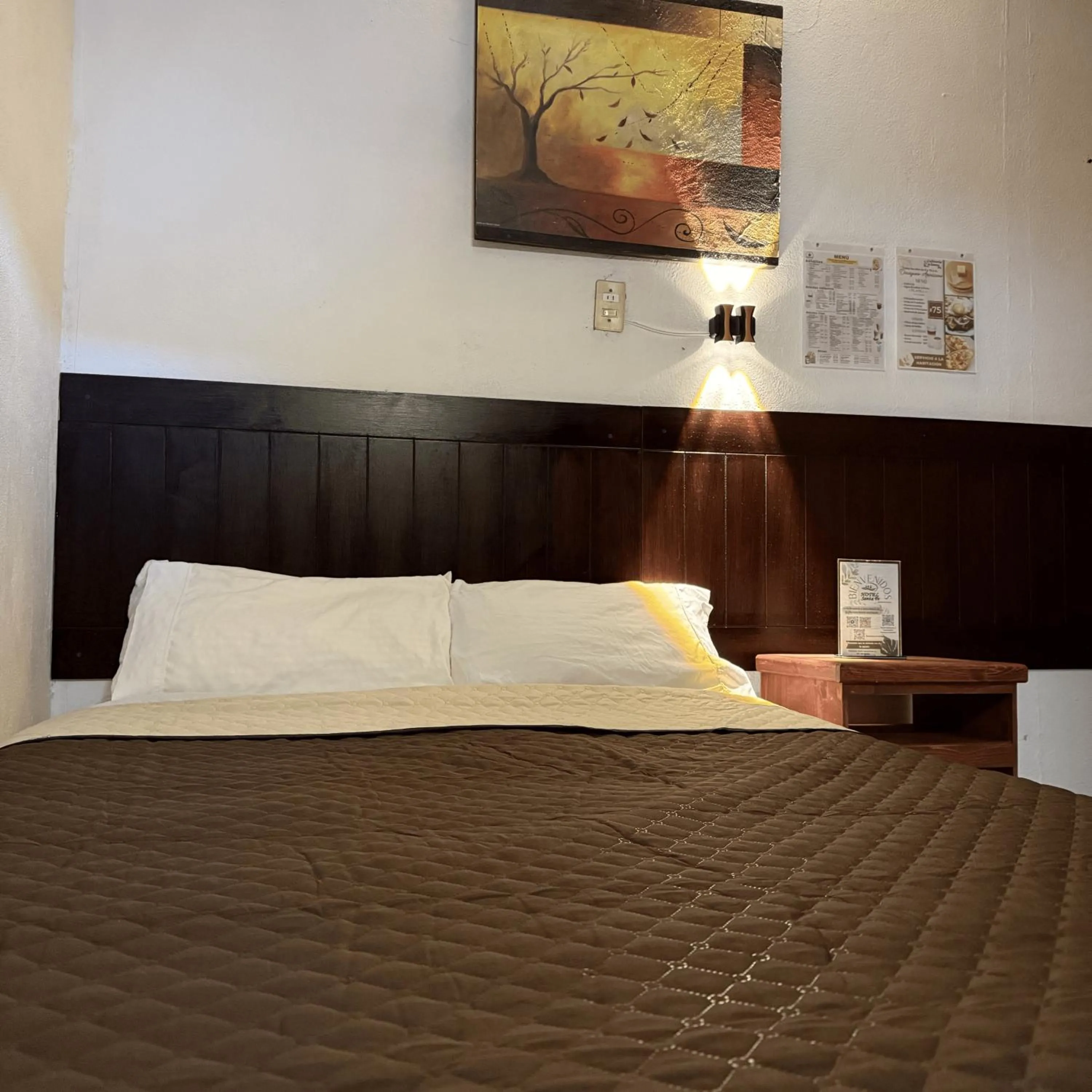 Bed in Hotel Santa Fe