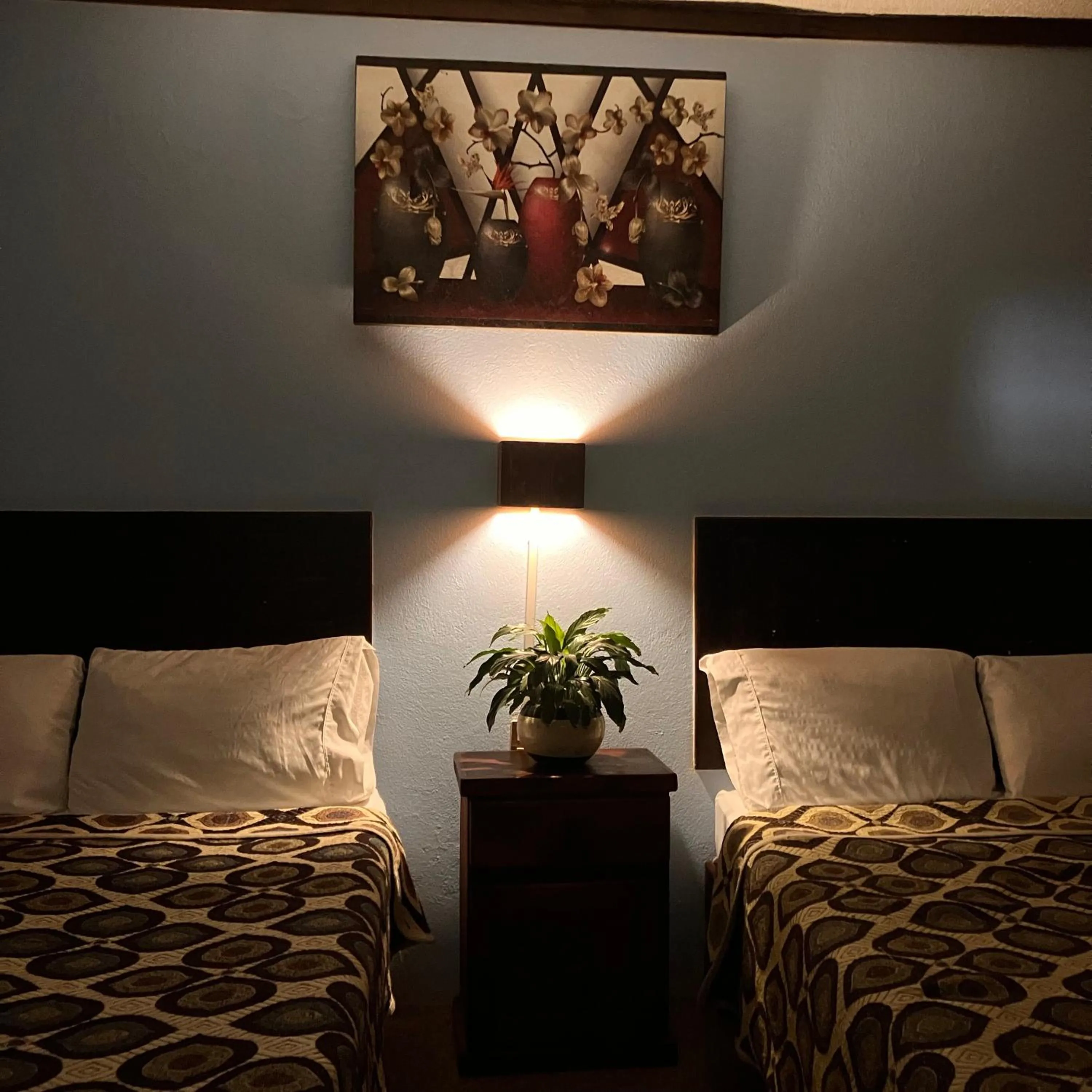 Bed in Hotel Santa Fe