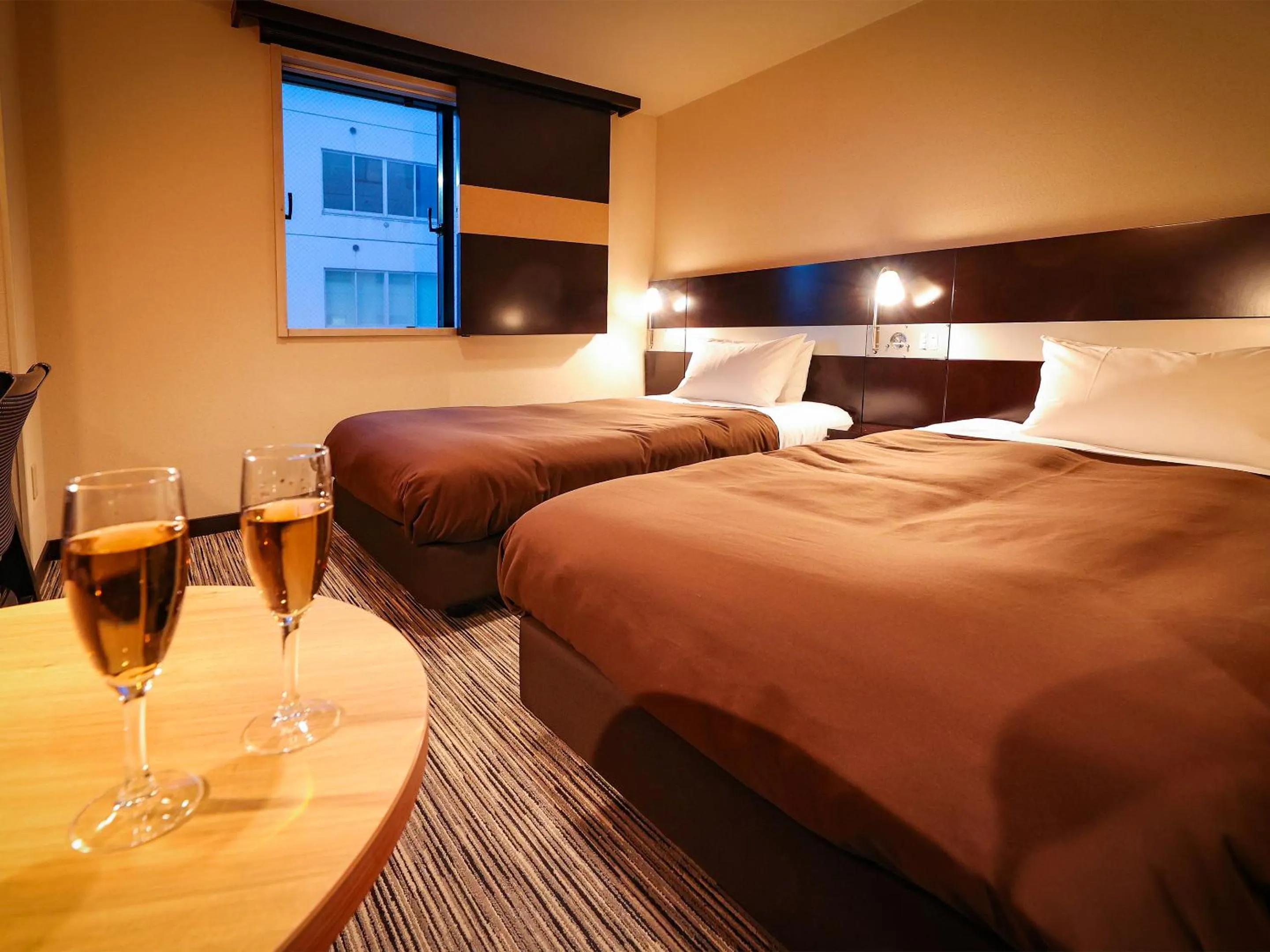 Photo of the whole room, Bed in Fukui Hotel