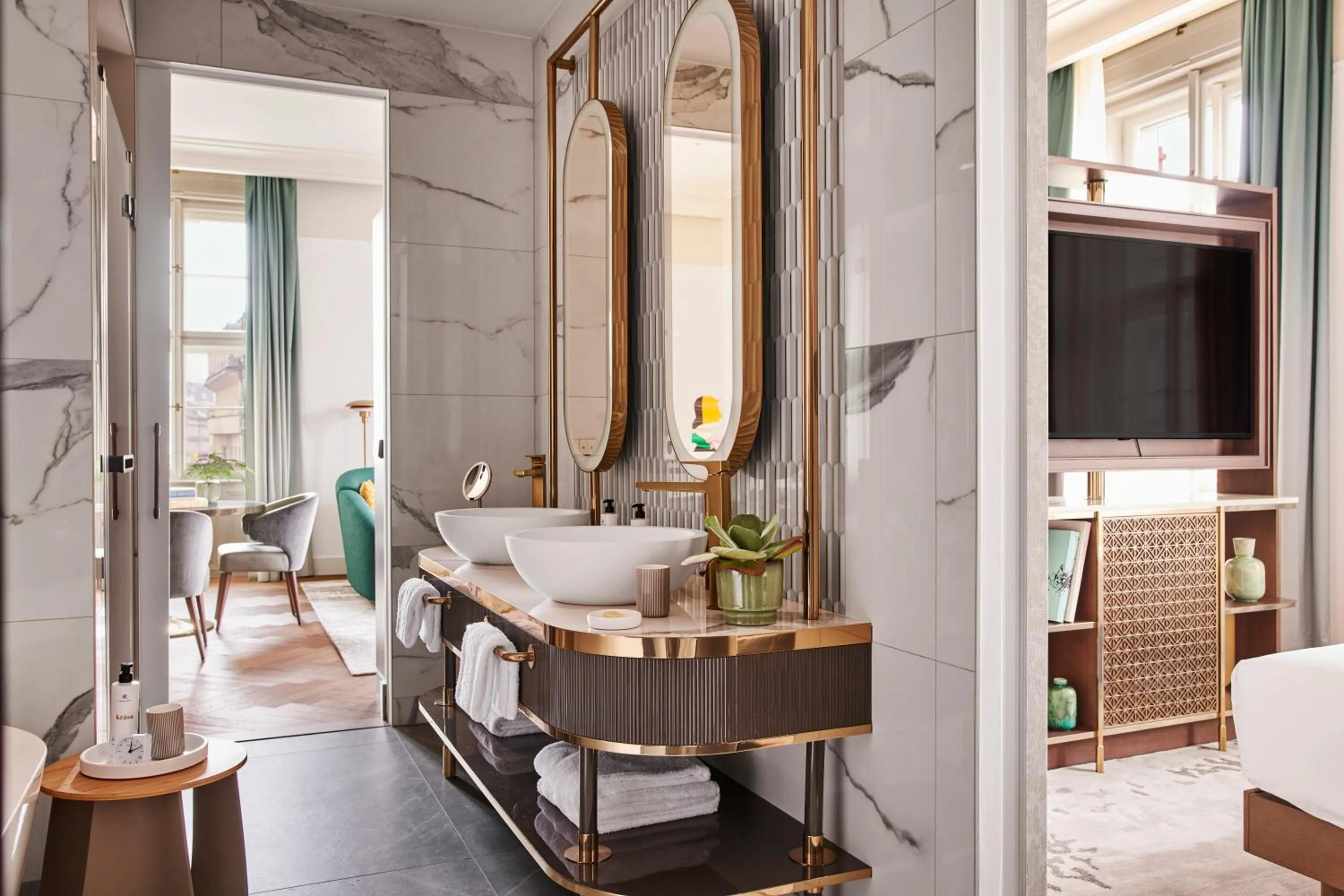 Toilet in Andaz Prague, By Hyatt