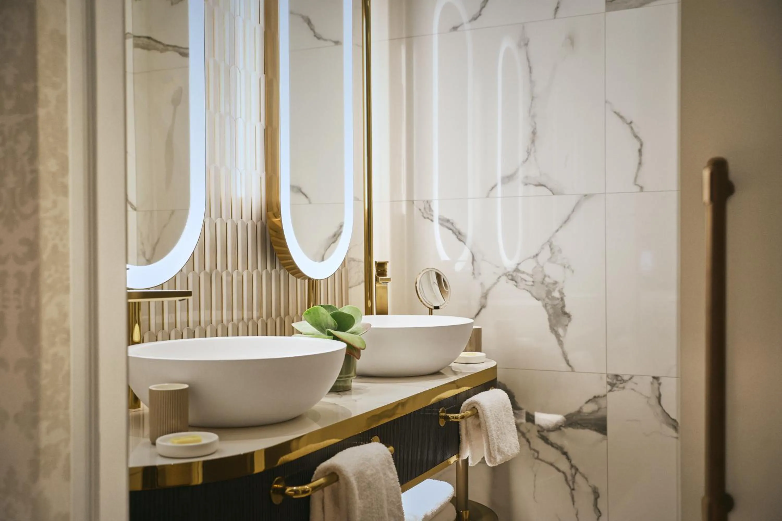 Bathroom in Andaz Prague, By Hyatt