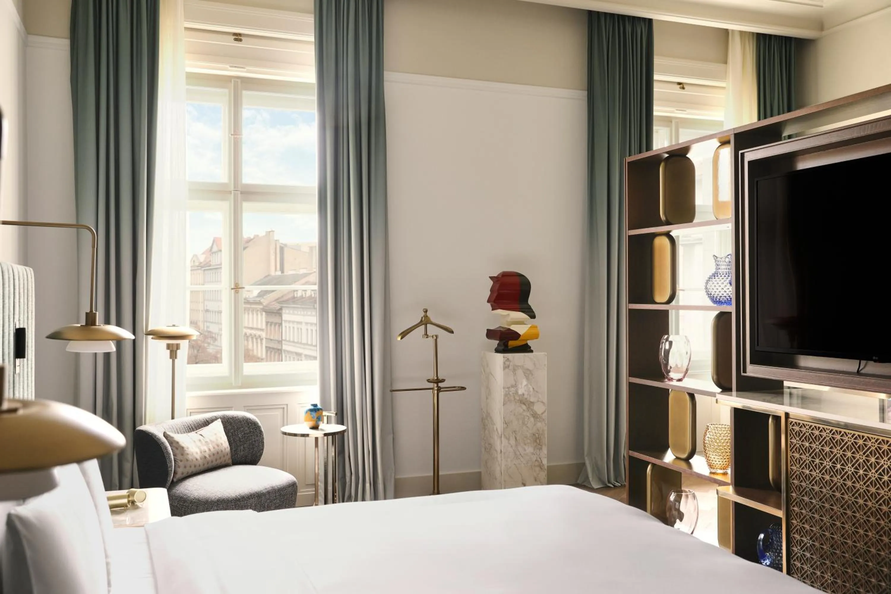 Bed in Andaz Prague, By Hyatt