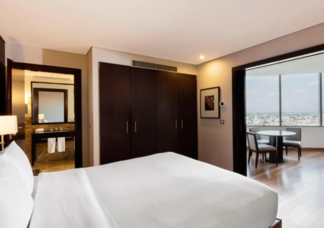 Bed in Hilton Mexico City Reforma