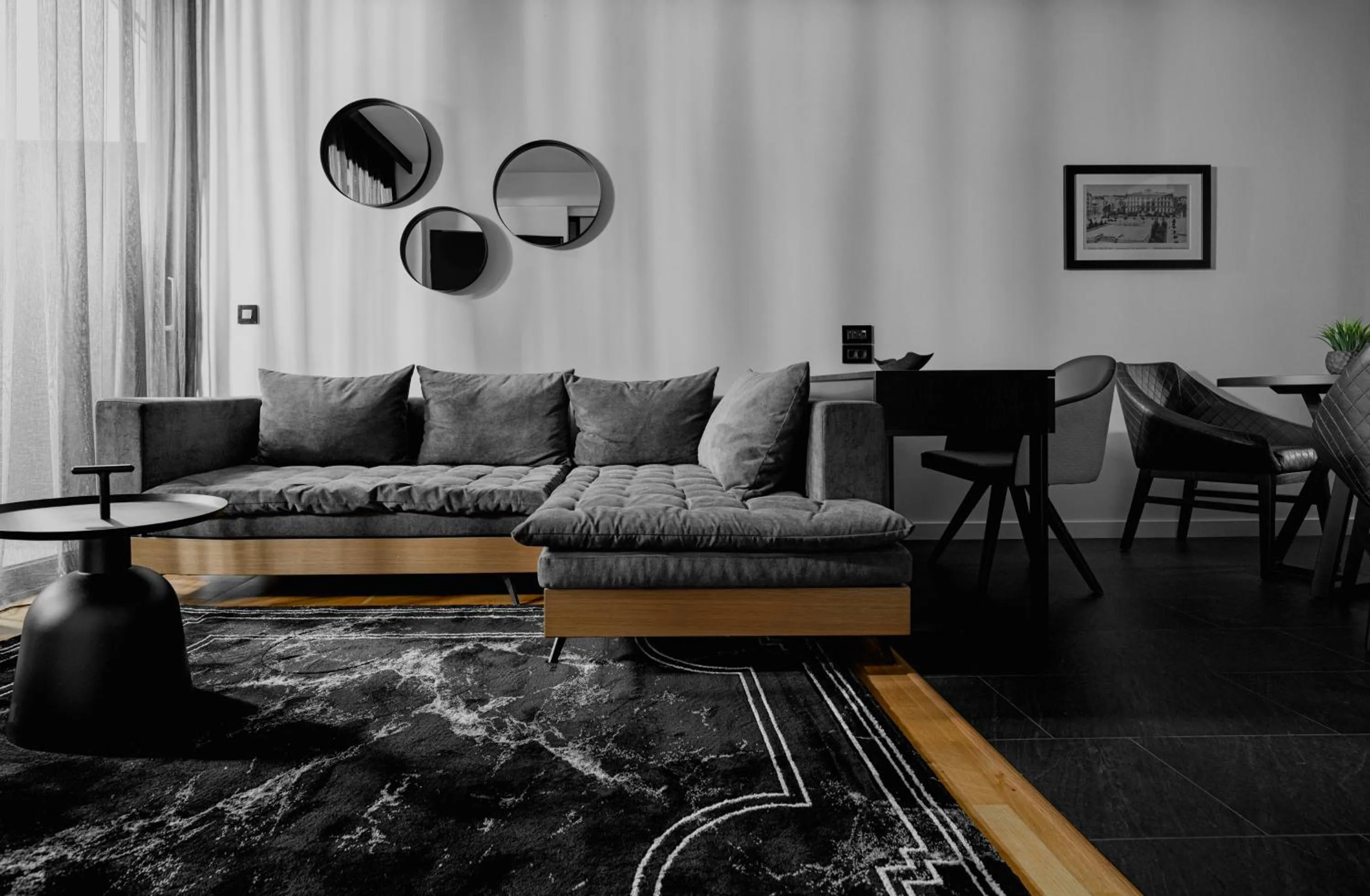 Seating area in No 15 Ermou Hotel