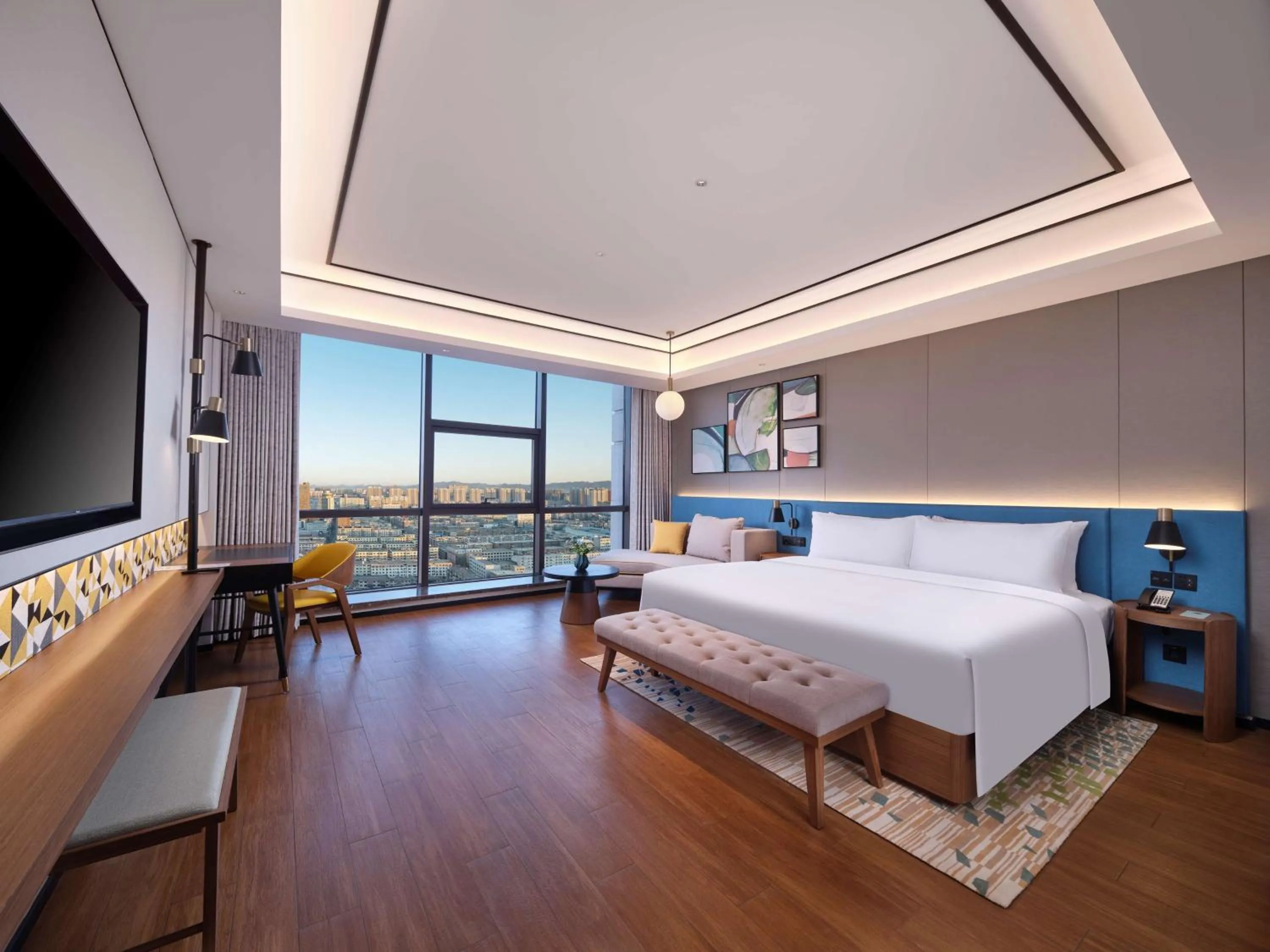 Bedroom, Bed in Hilton Garden Inn Jinzhou Central Street