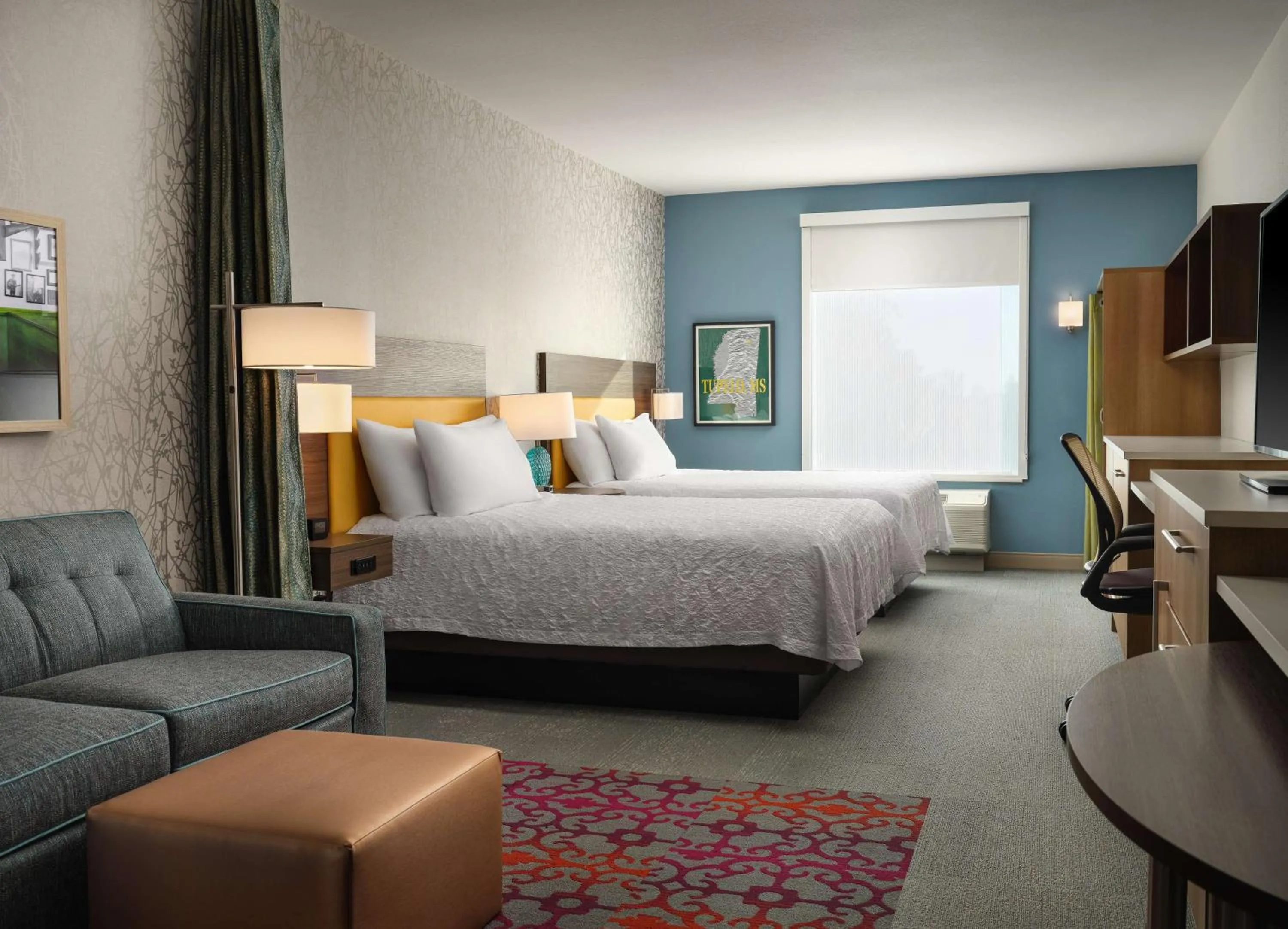 Bedroom, Bed in Home2 Suites By Hilton Tupelo