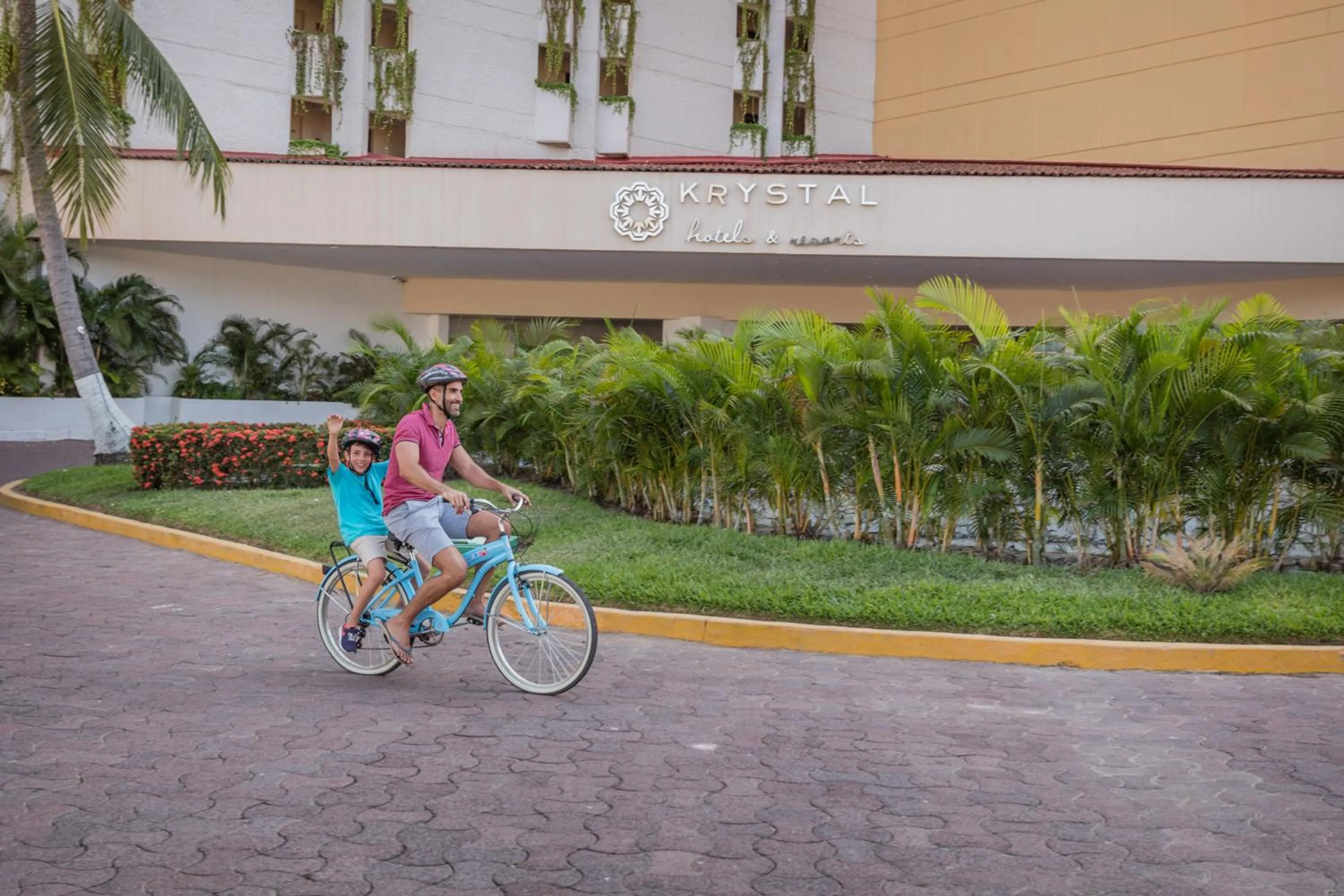 Cycling in Krystal Ixtapa All Inclusive