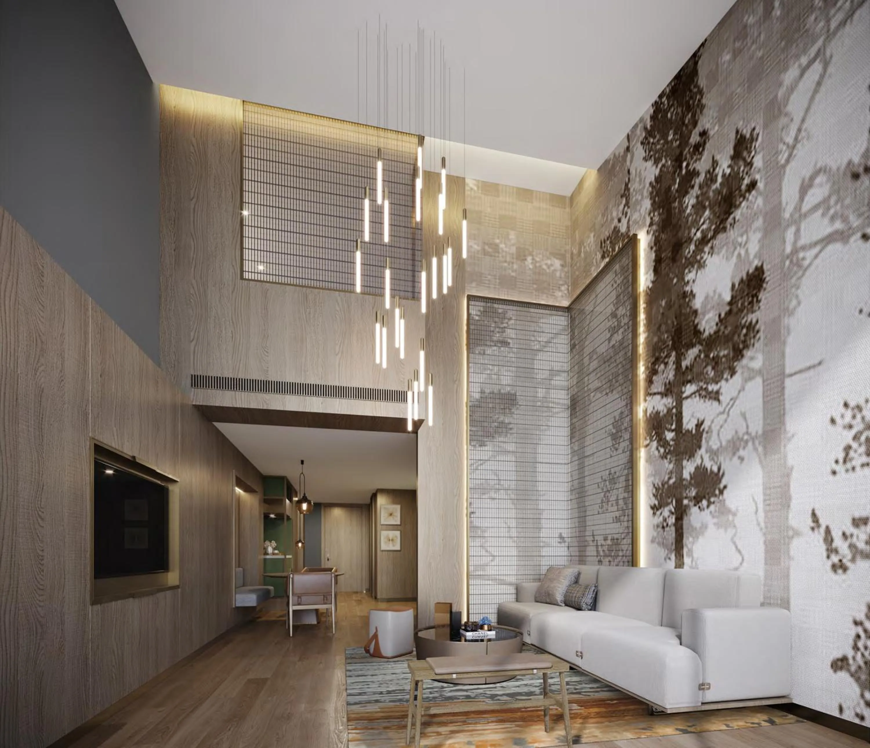 Living room in Crowne Plaza Chongli Resort by IHG