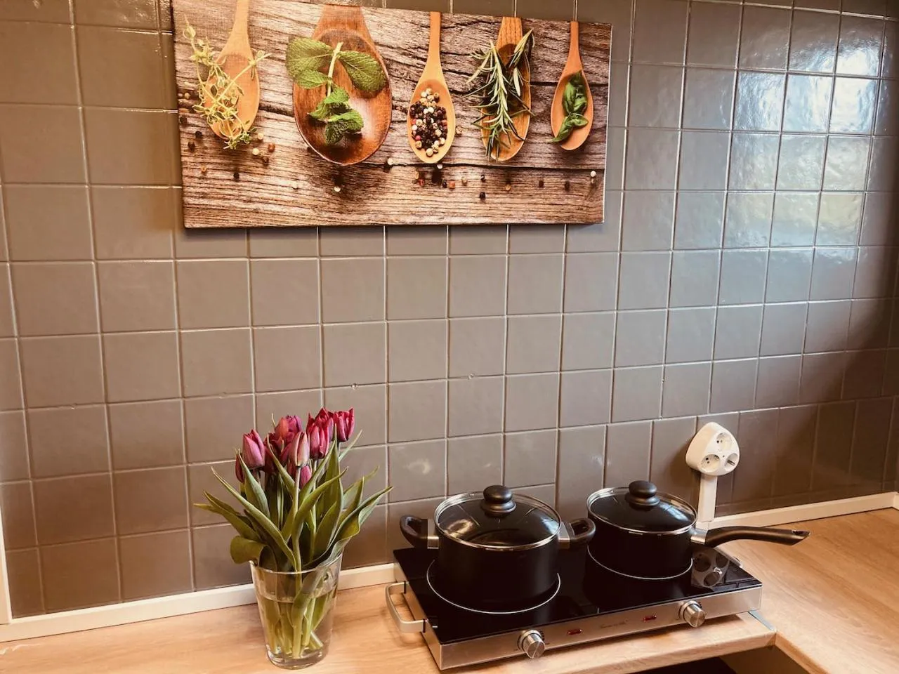 Communal kitchen in Hof Steinhütten