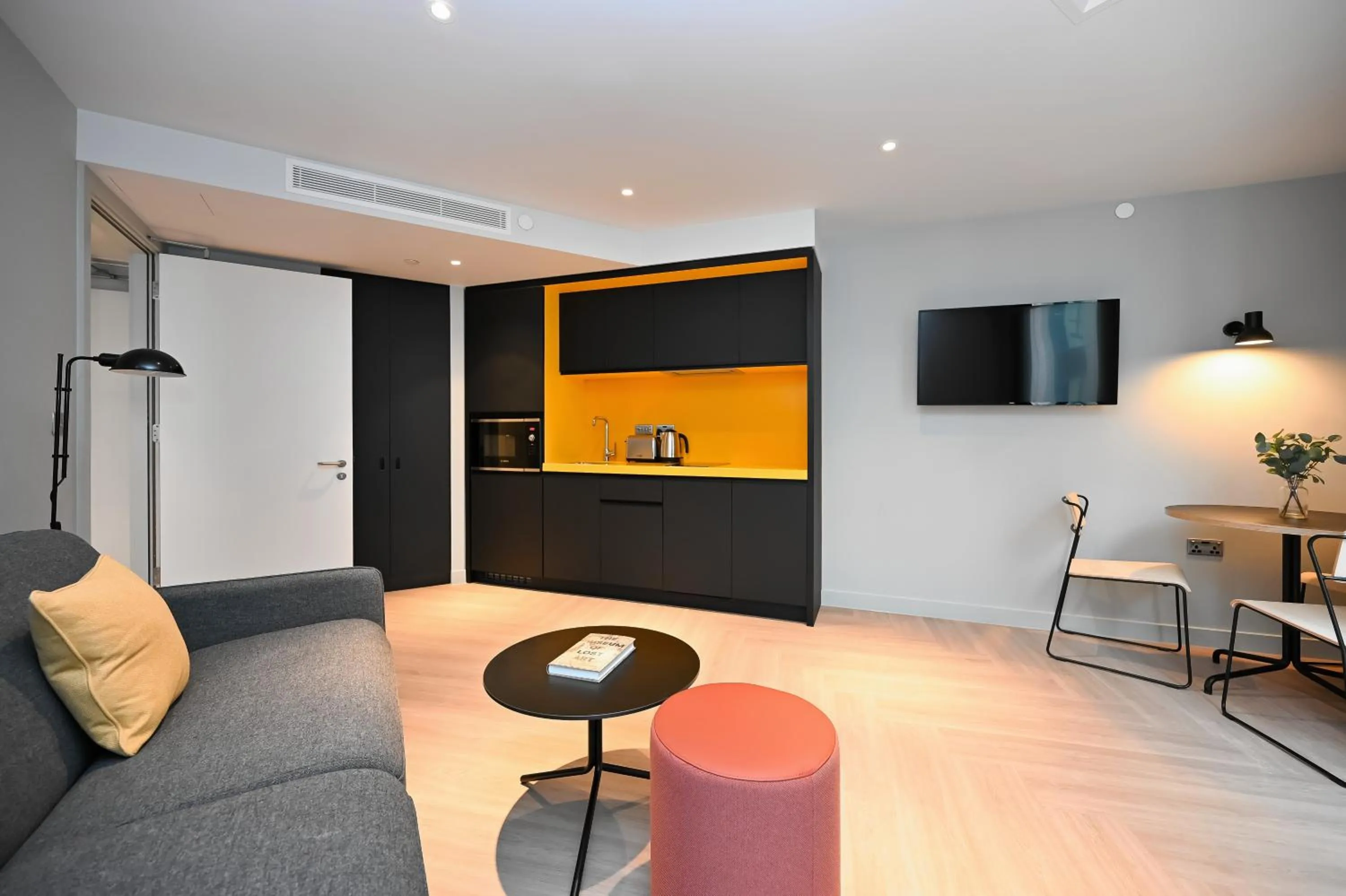 Living room in Staycity Aparthotels Dublin Mark Street