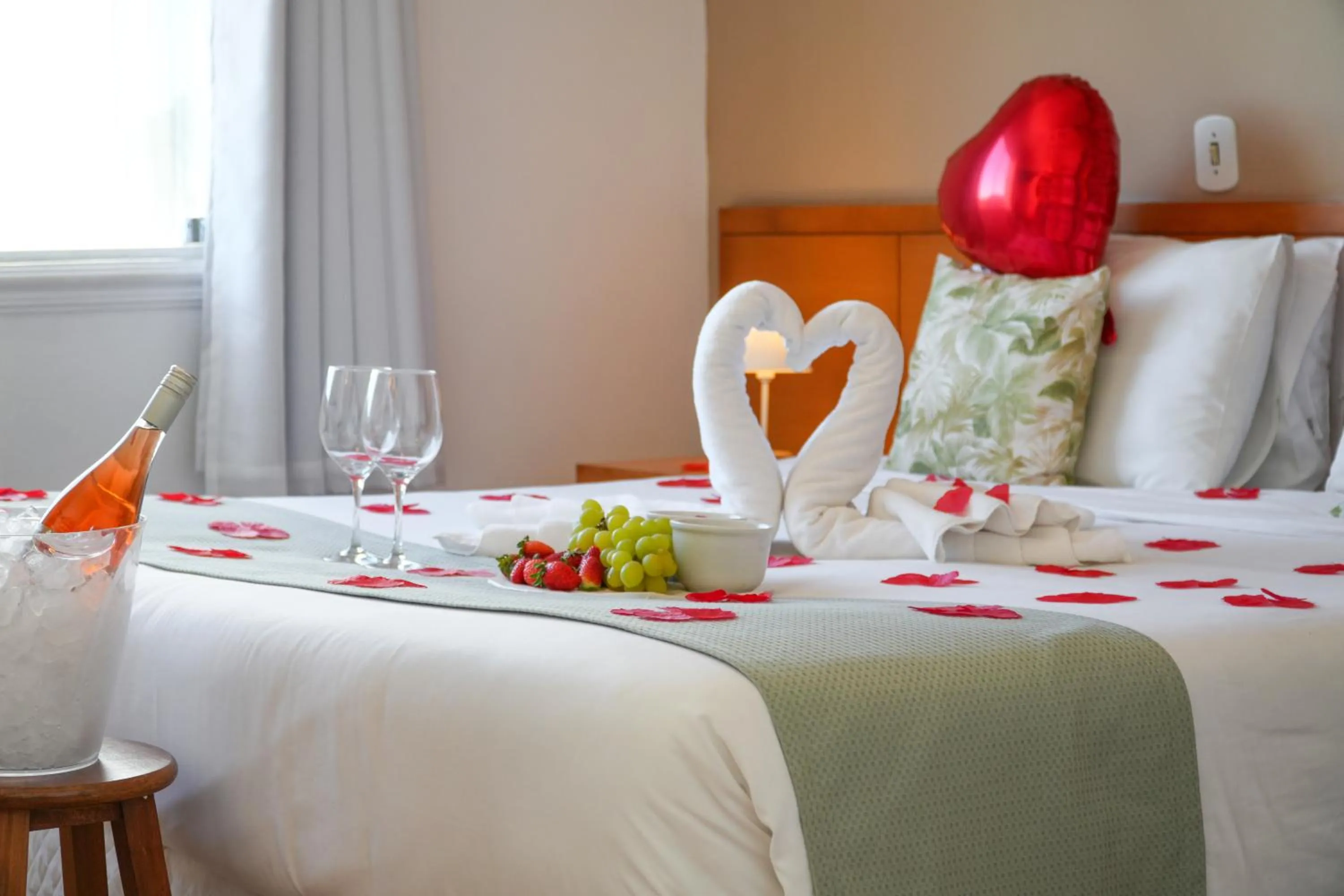 Bed in Pousada Parque das Flores