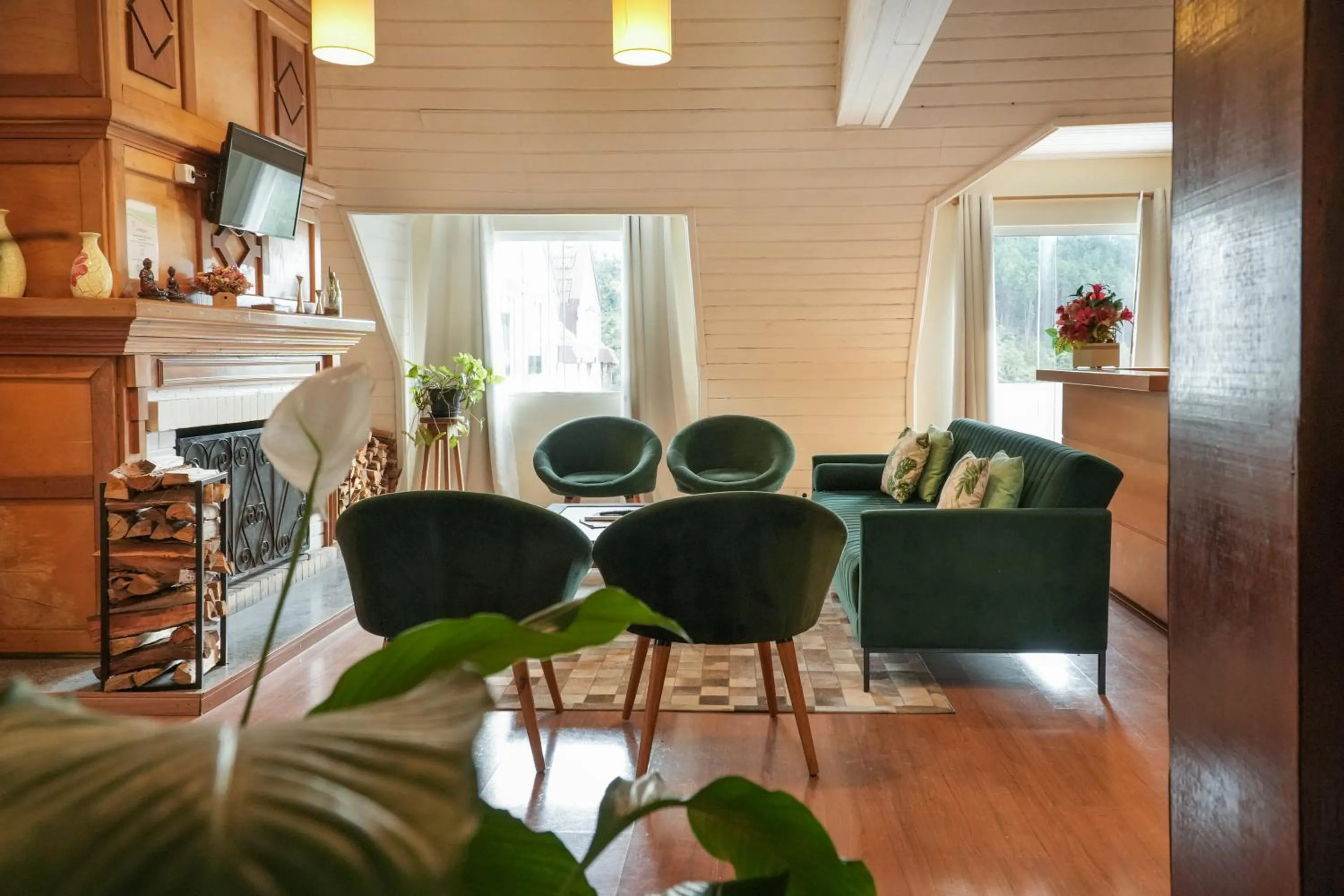 Living room in Pousada Parque das Flores