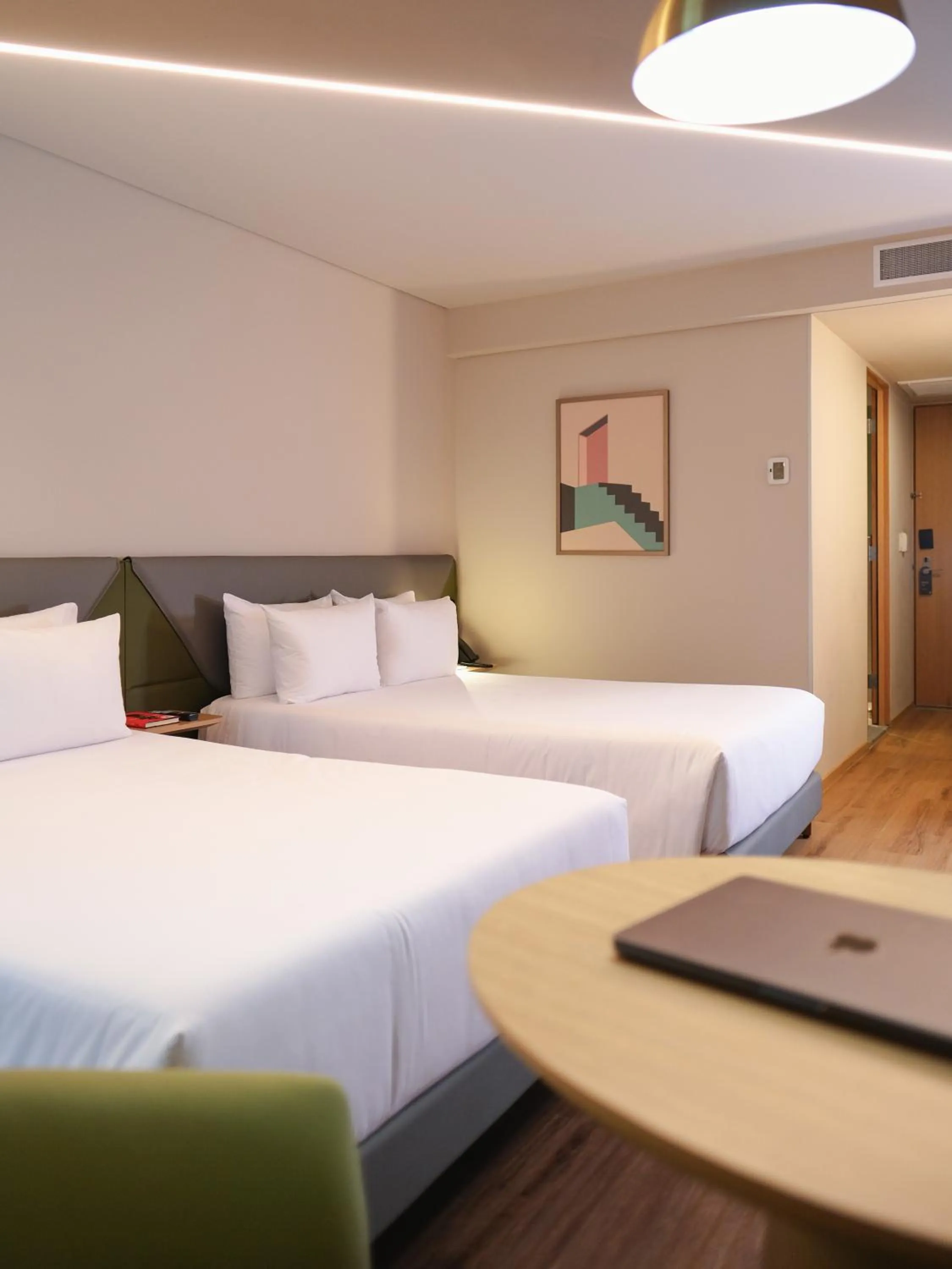 Decorative detail, Bed in Novotel Mexico City Santa Fe