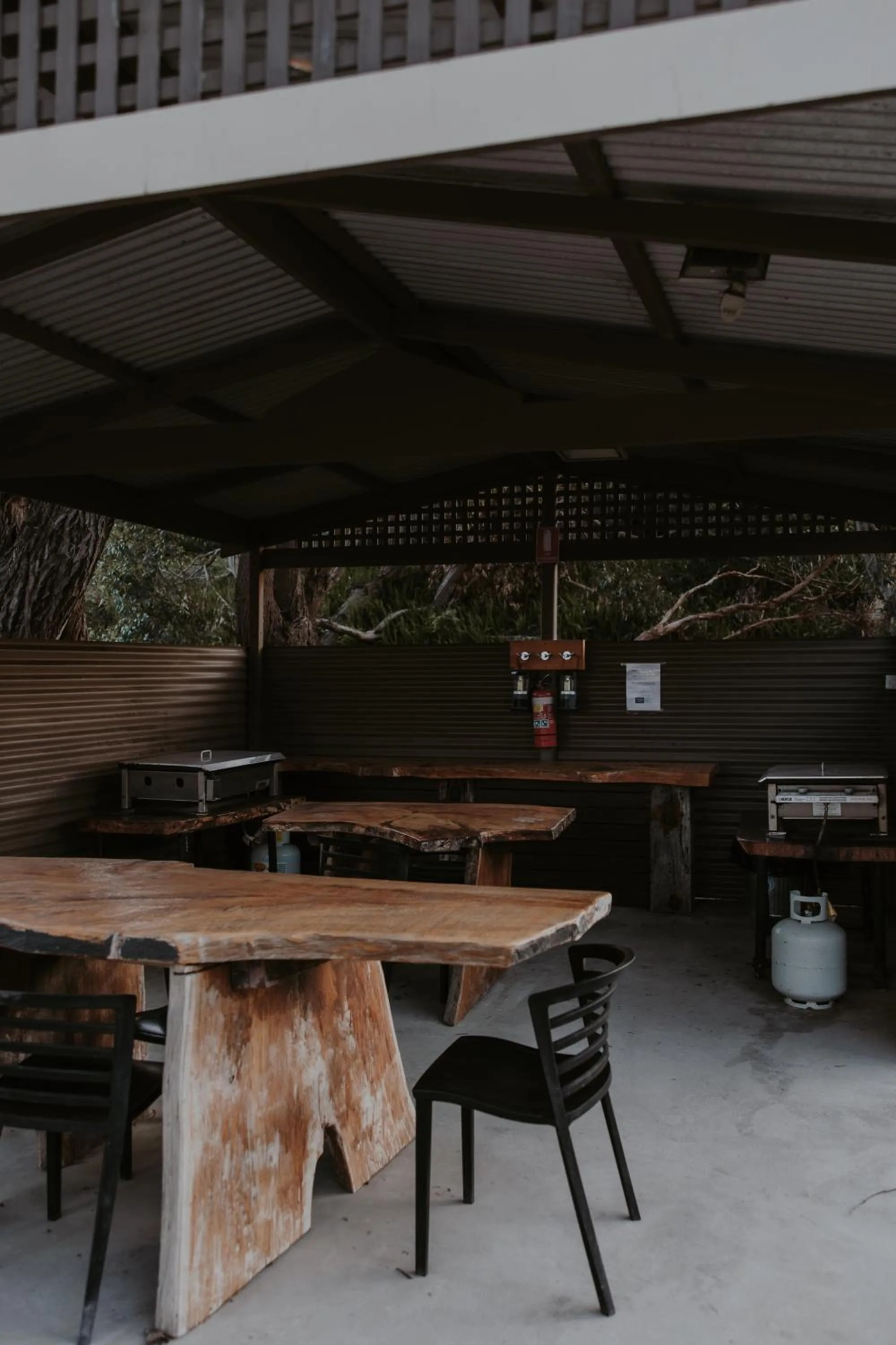 BBQ facilities in Seafront Holiday Park Kangaroo Island
