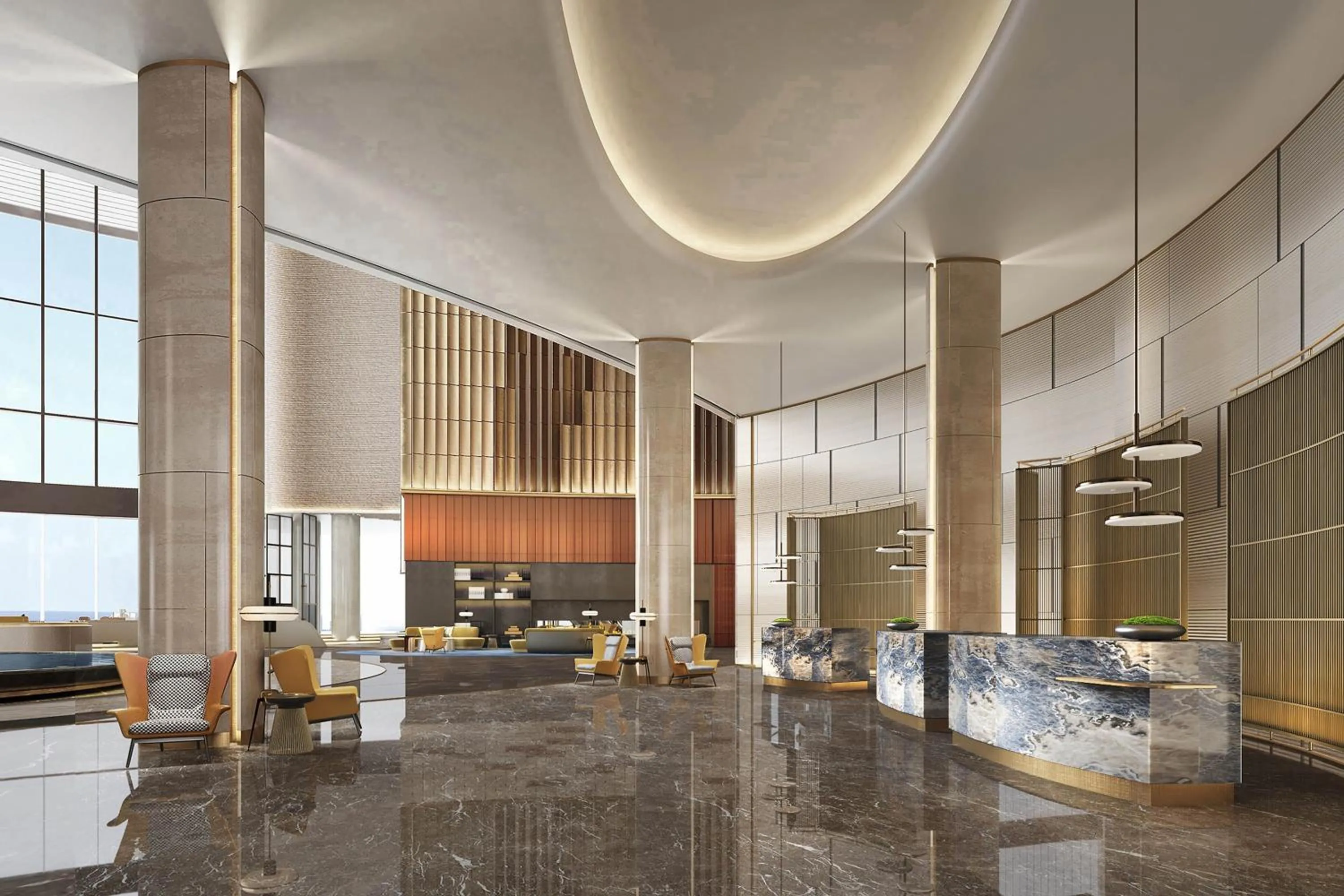 Lobby or reception in Sheraton Rizhao Hotel