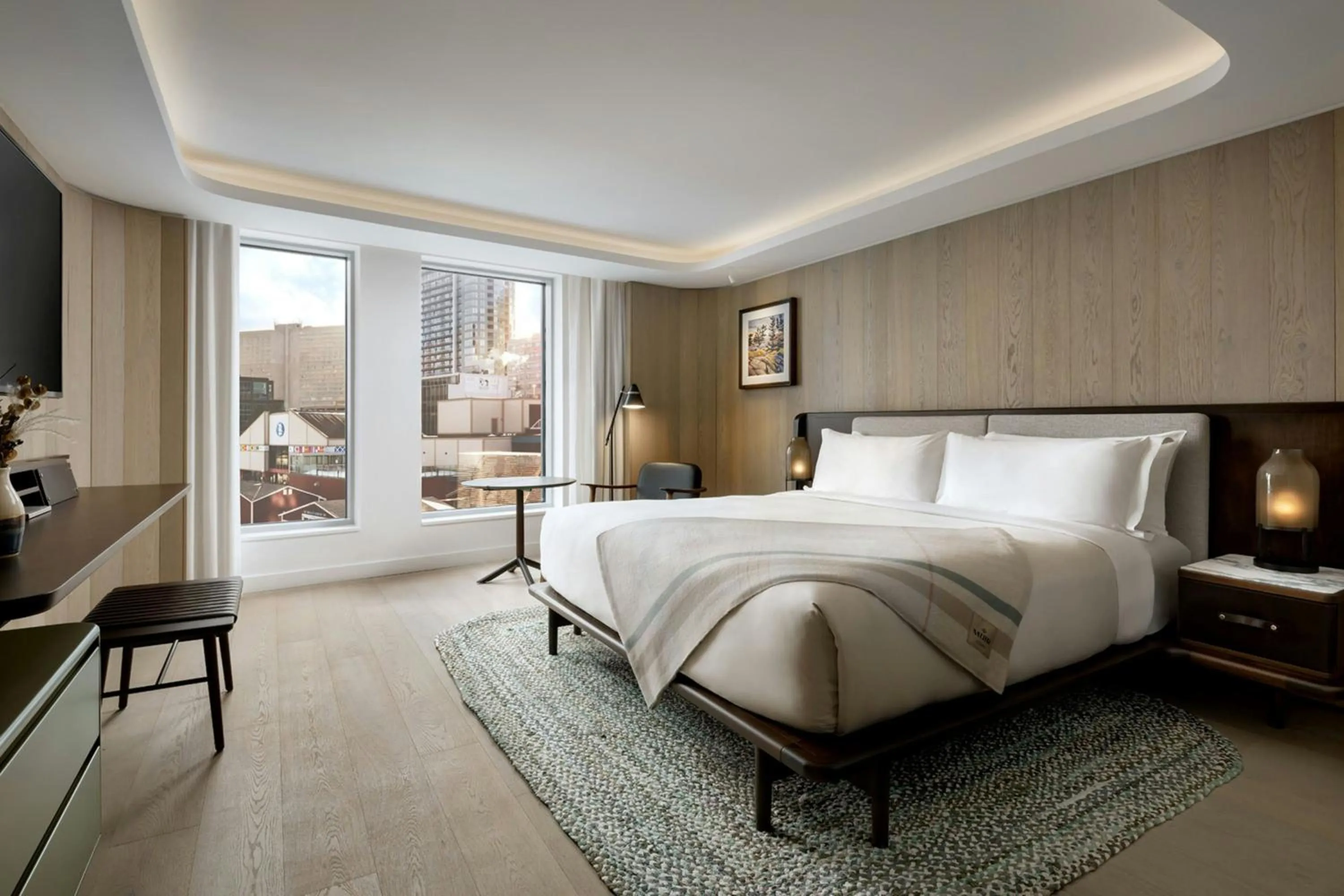 Photo of the whole room, Bed in Muir, Autograph Collection