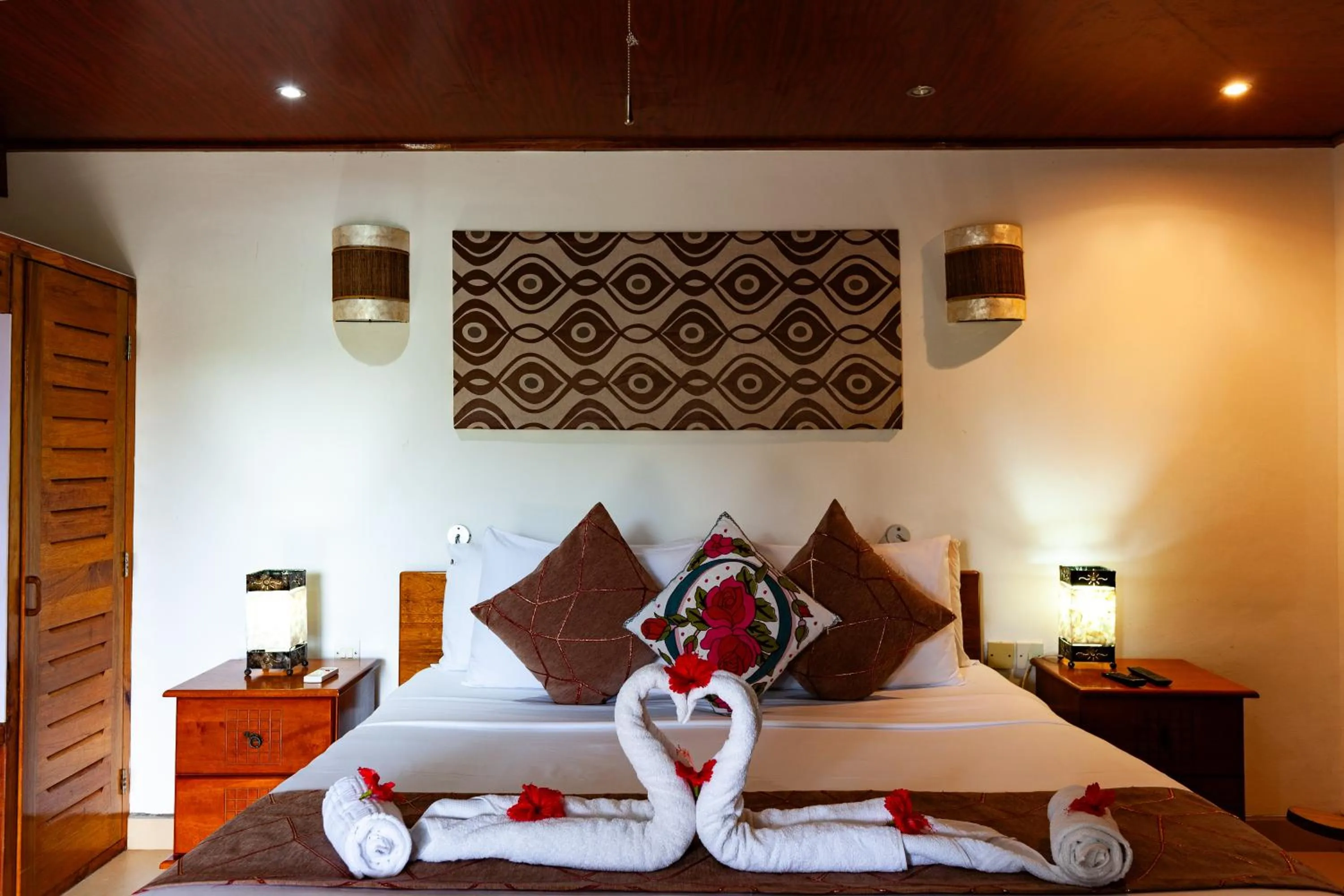 Bed in Sea View Lodge