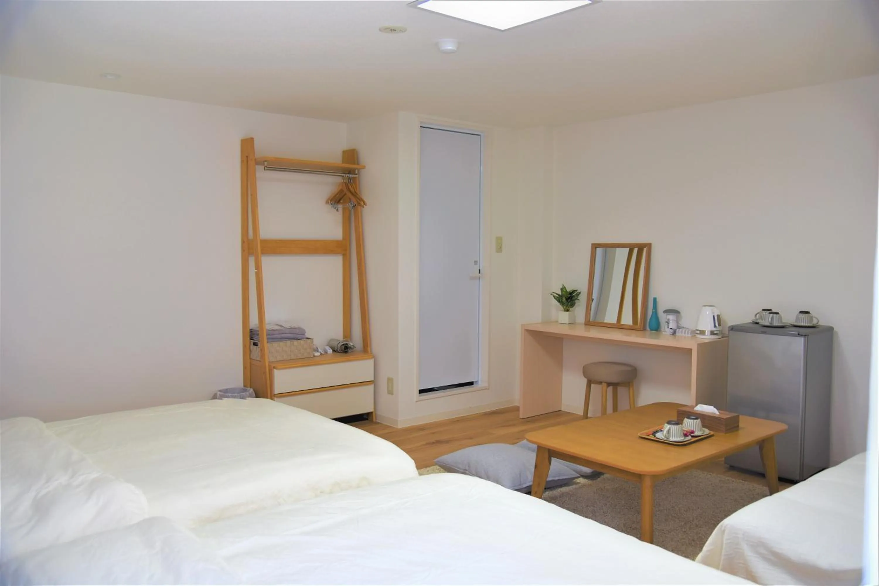 Bed in U-shuku Kyoto Fushimi