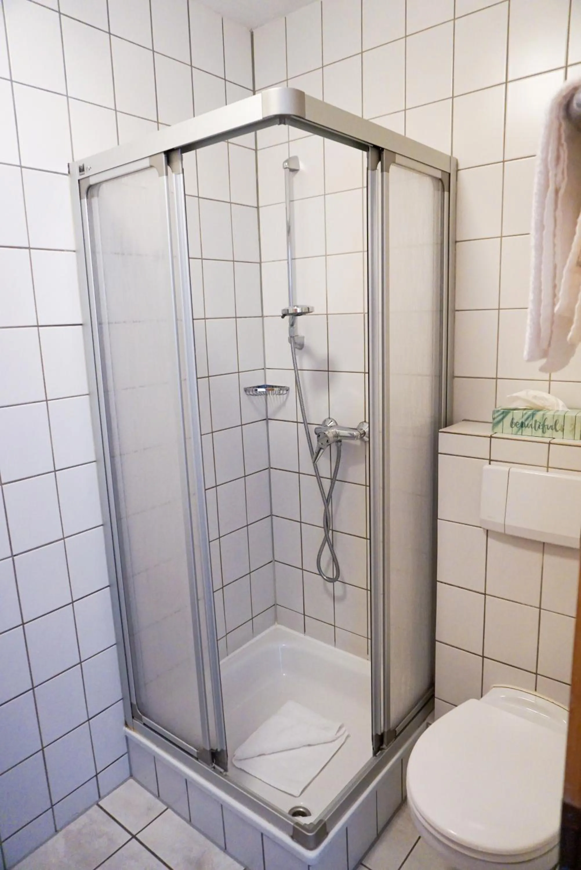 Shower in Hotel zur Schlemmerscheune