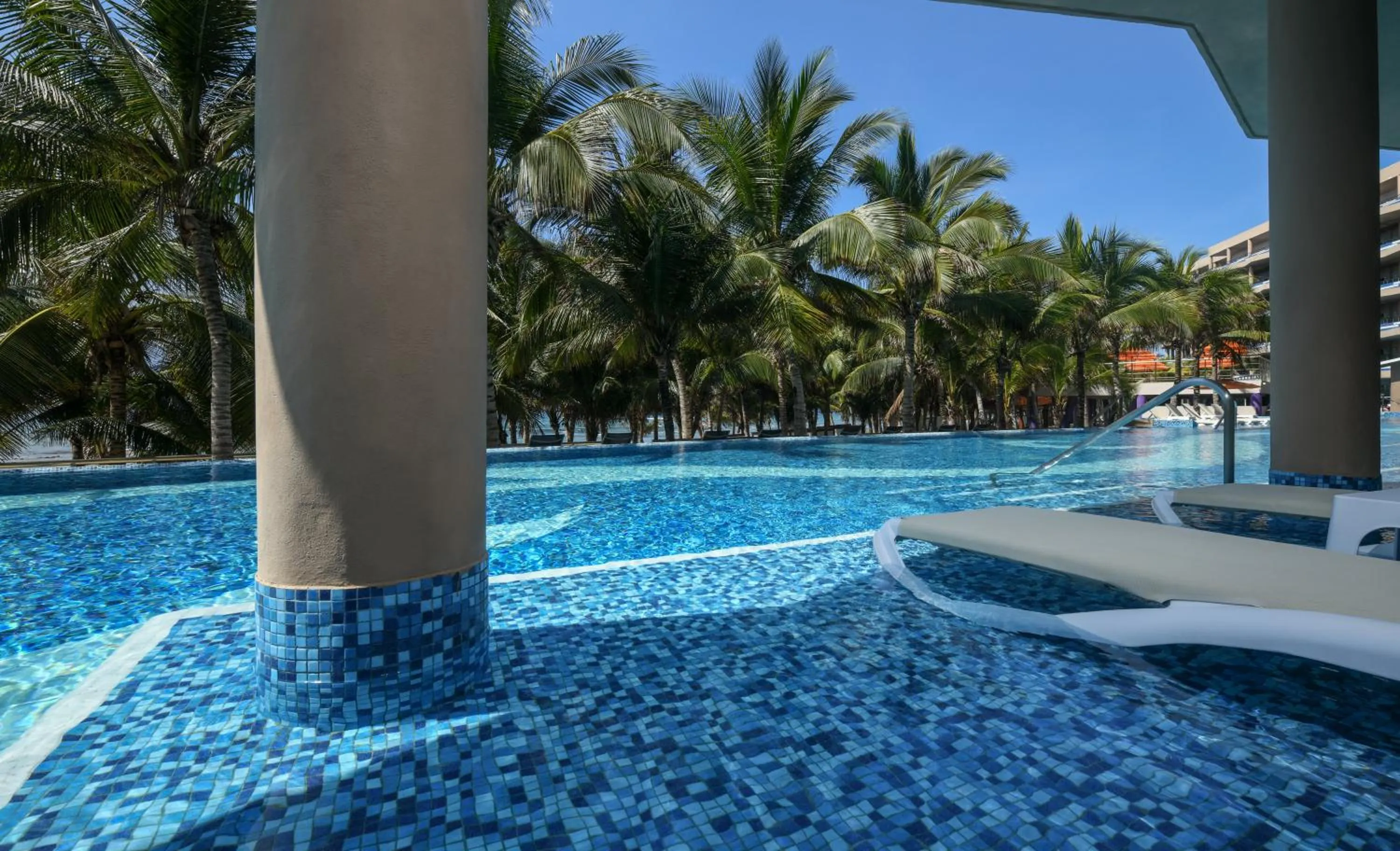 Pool view in El Dorado Seaside Suites Oceanfront, Catamarán, Ecoturistic Ranch, All & More Inclusive - Adults Only