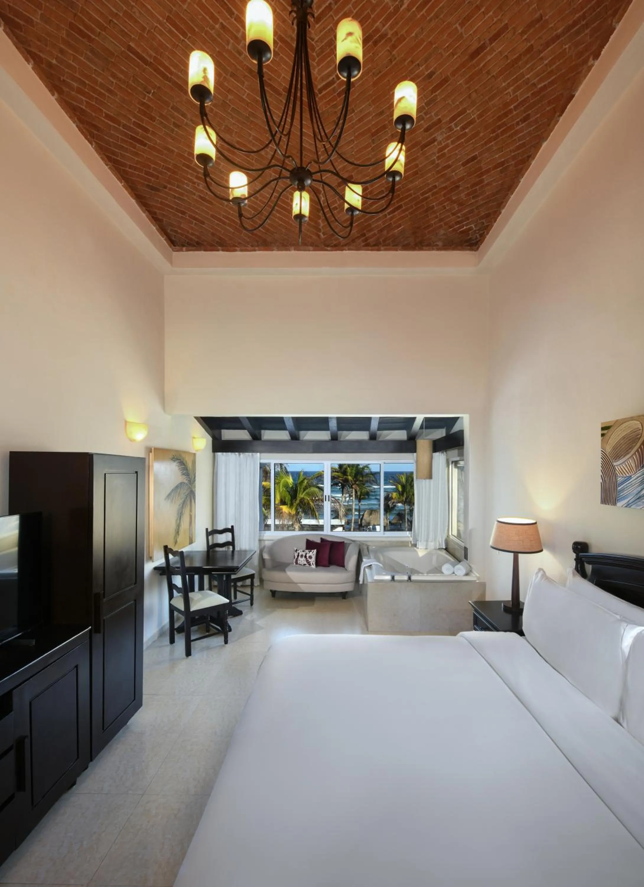 Bed in Hidden Beach Resort Au Naturel Adults Only, Catamarán, Cenote, All & More Inclusive