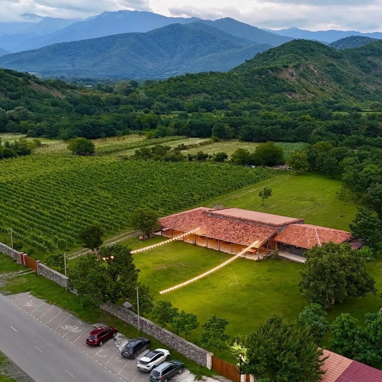 Garden in Chubini Winery & Cabins