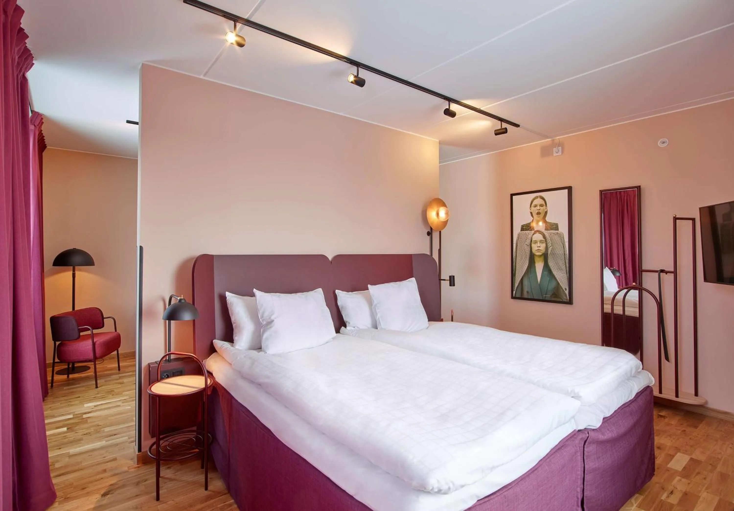 Bedroom, Bed in Scandic Kiruna