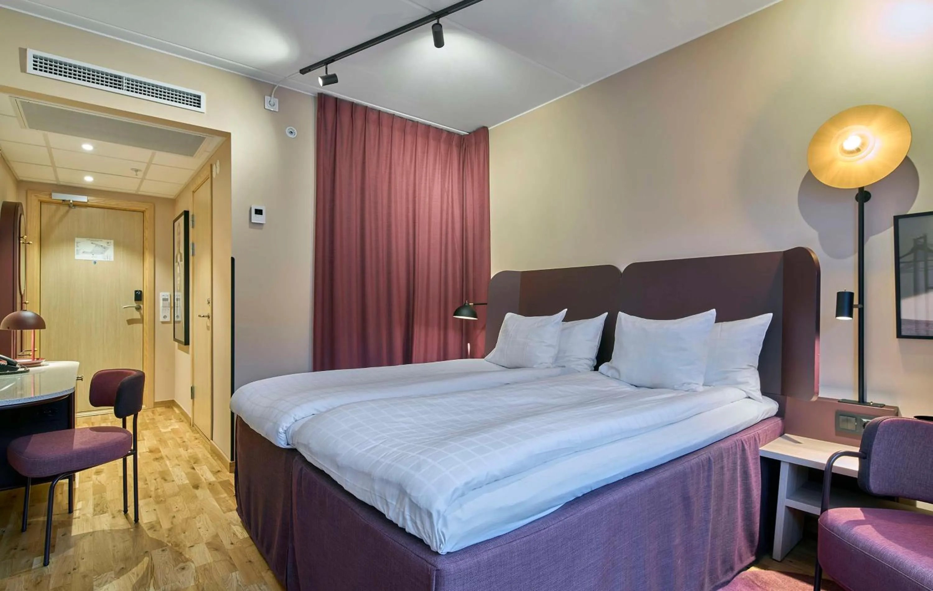 Bedroom, Bed in Scandic Kiruna