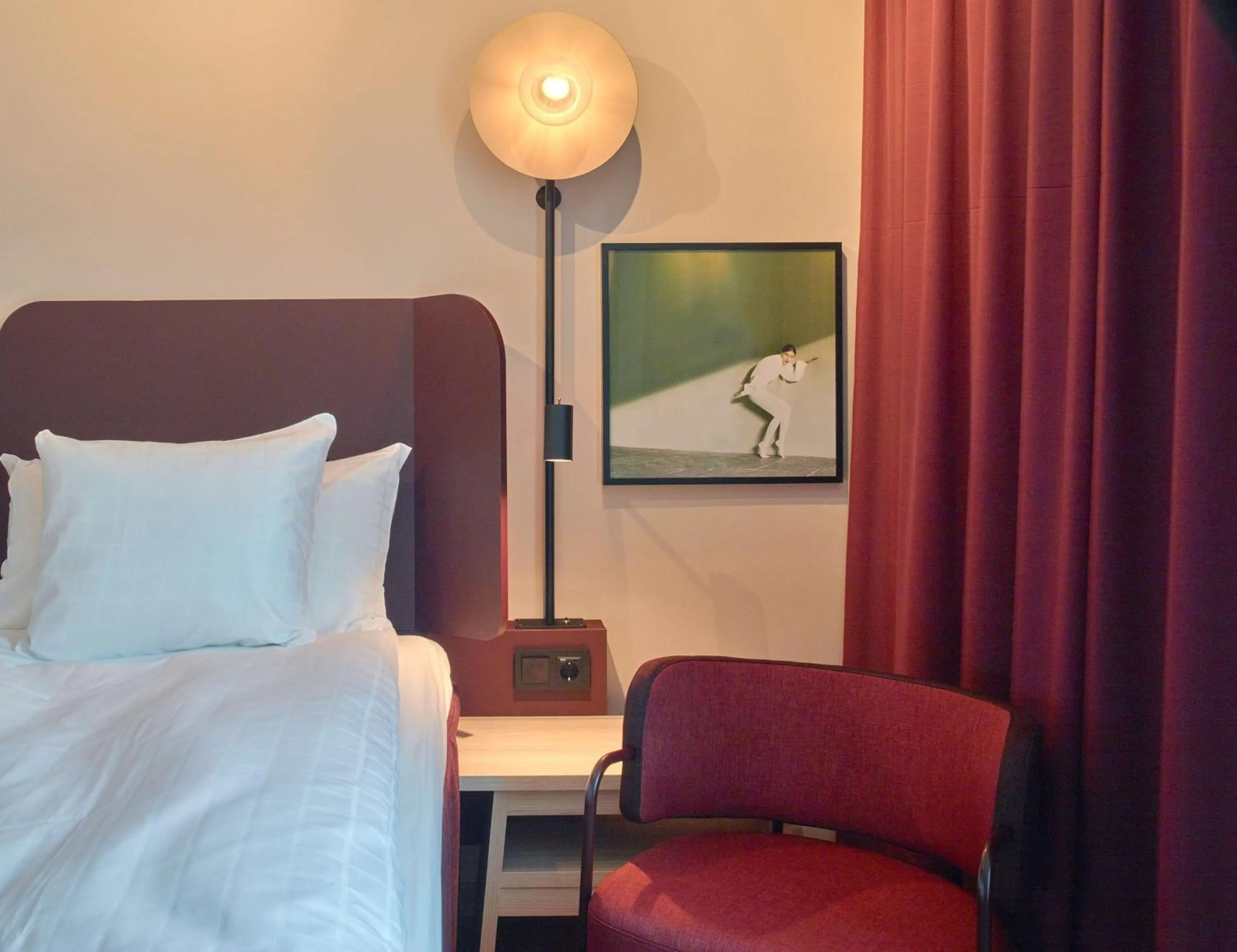 Bedroom, Bed in Scandic Kiruna