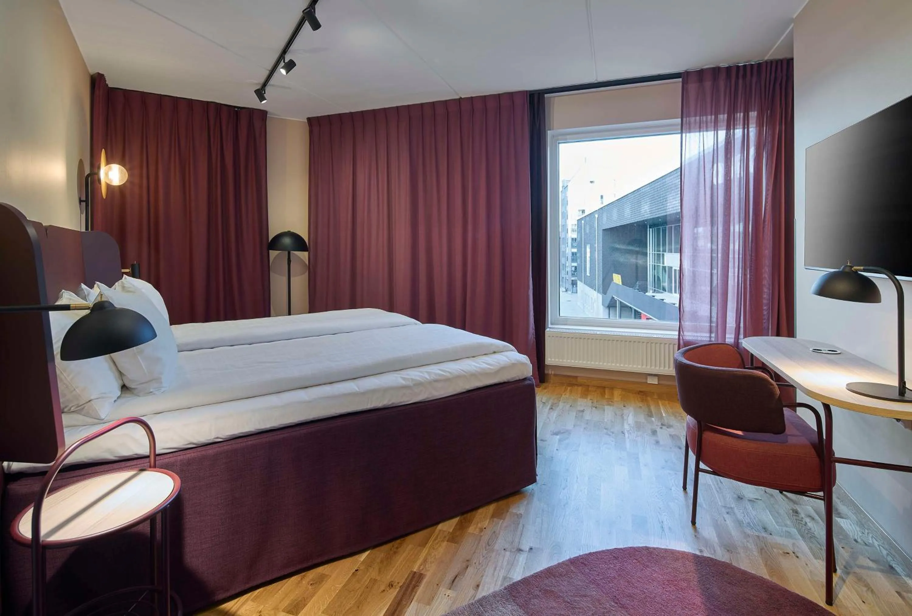 Bedroom, Bed in Scandic Kiruna