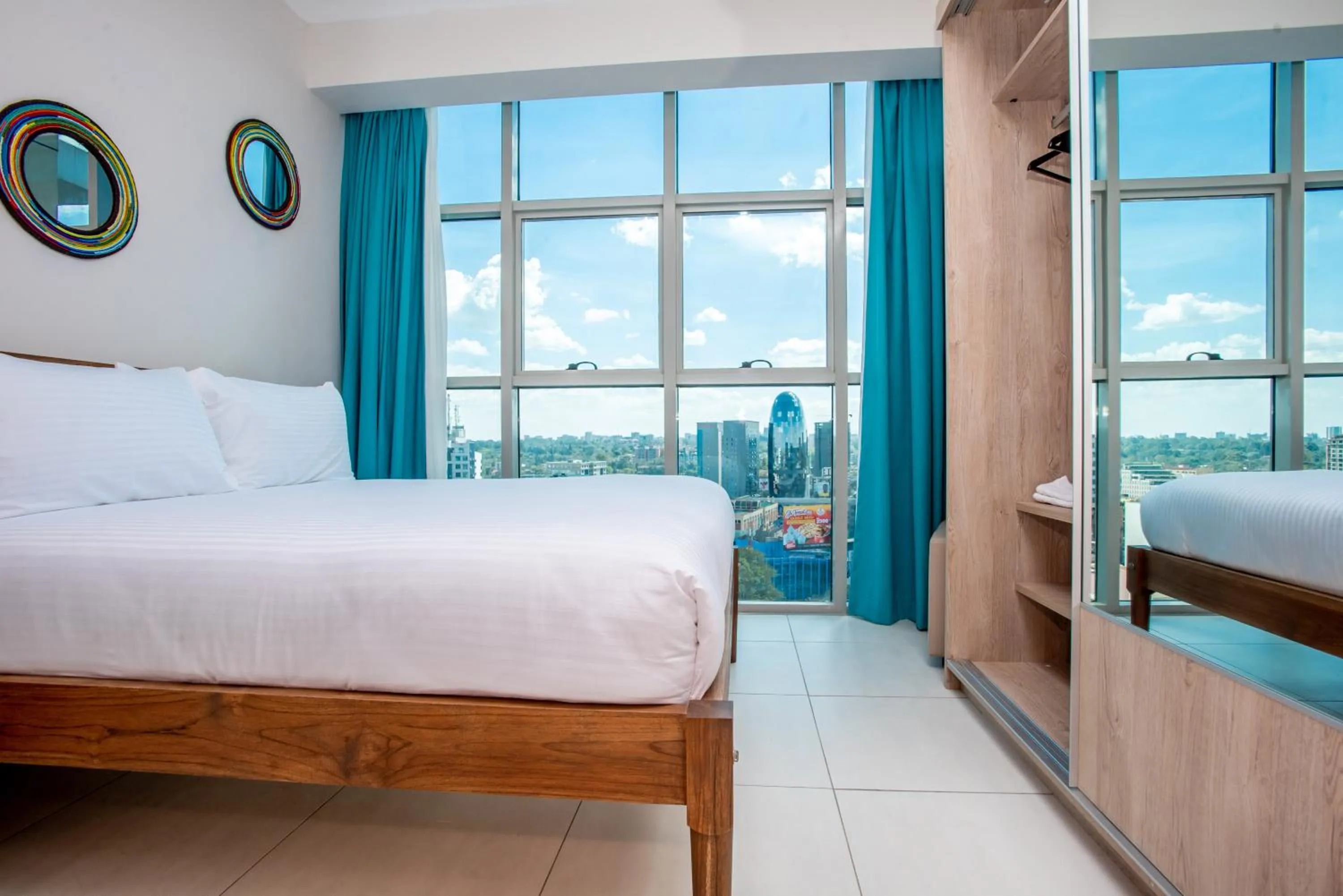 Photo of the whole room, Bed in Skynest Residences by CityBlue, Nairobi Westlands