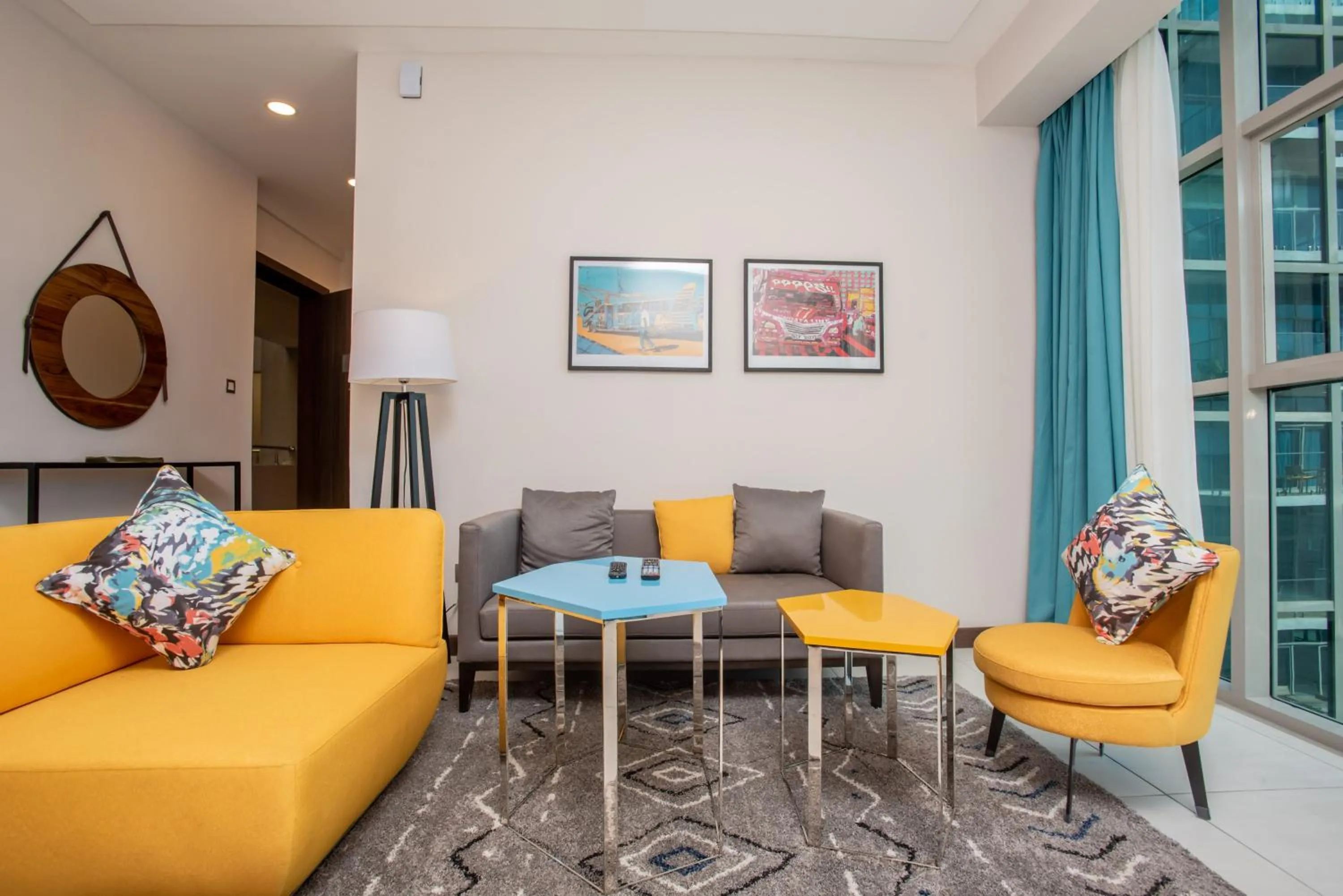 Seating area in Skynest Residences by CityBlue, Nairobi Westlands