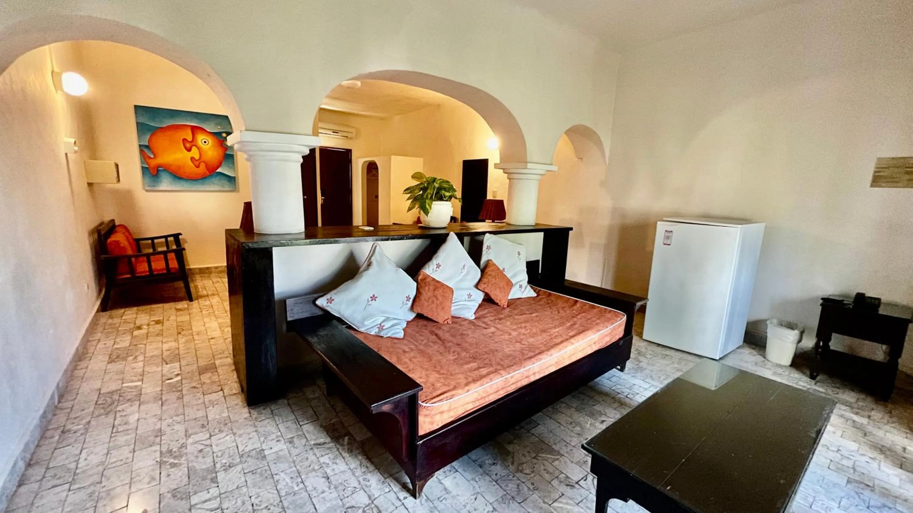 Living room in Villablanca Garden Beach Hotel