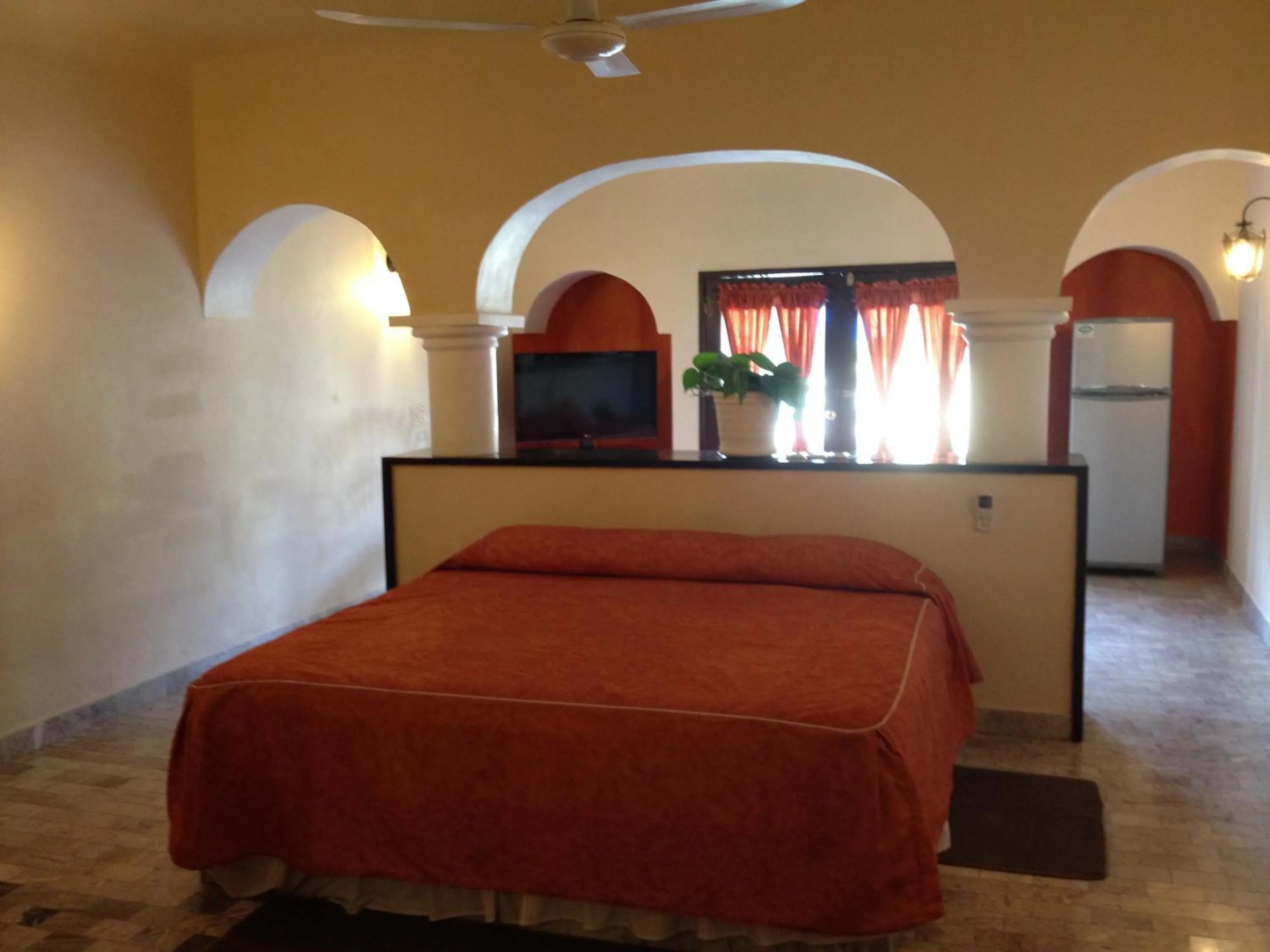 Bed in Villablanca Garden Beach Hotel