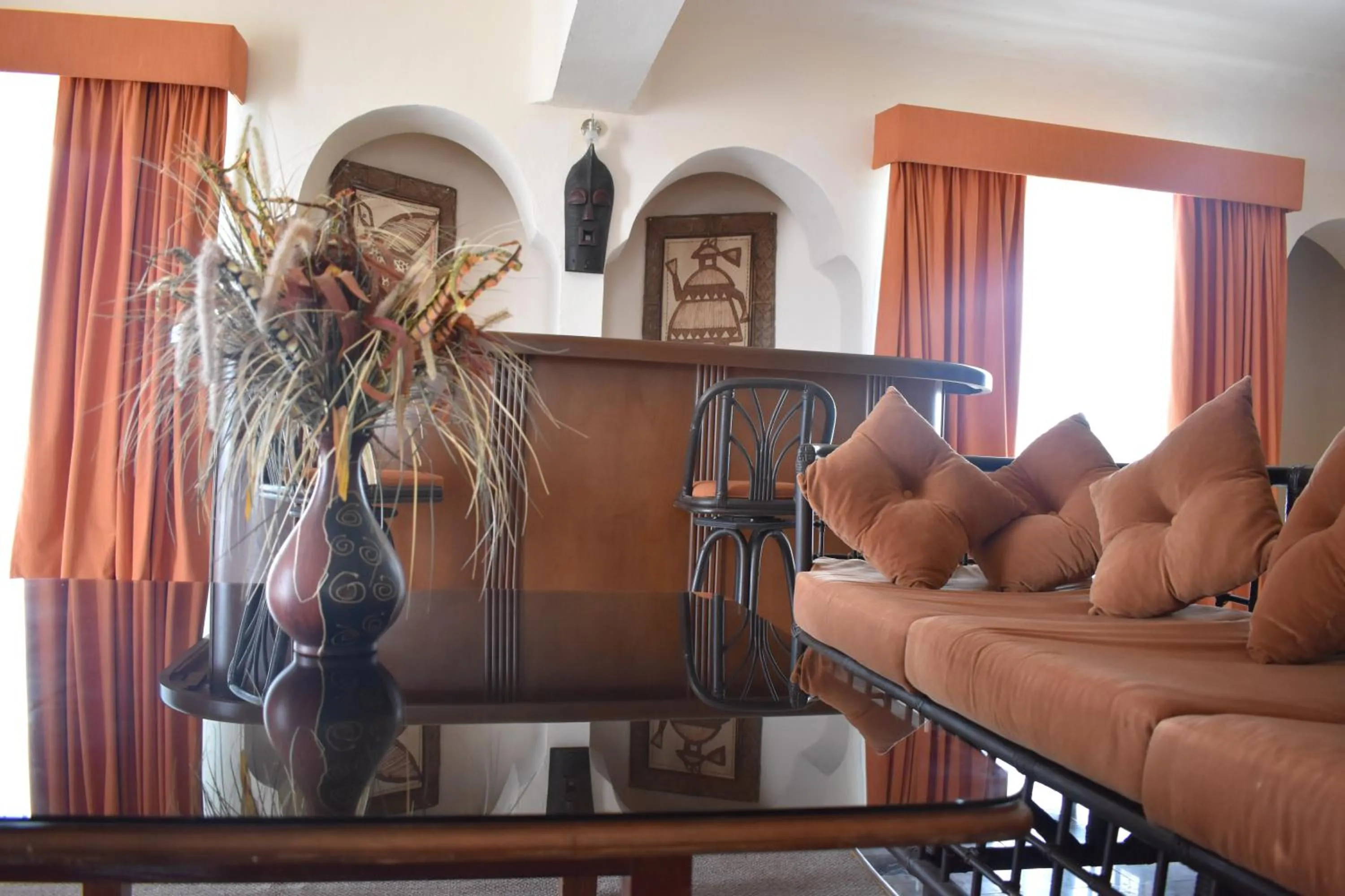 Seating area in Villablanca Garden Beach Hotel